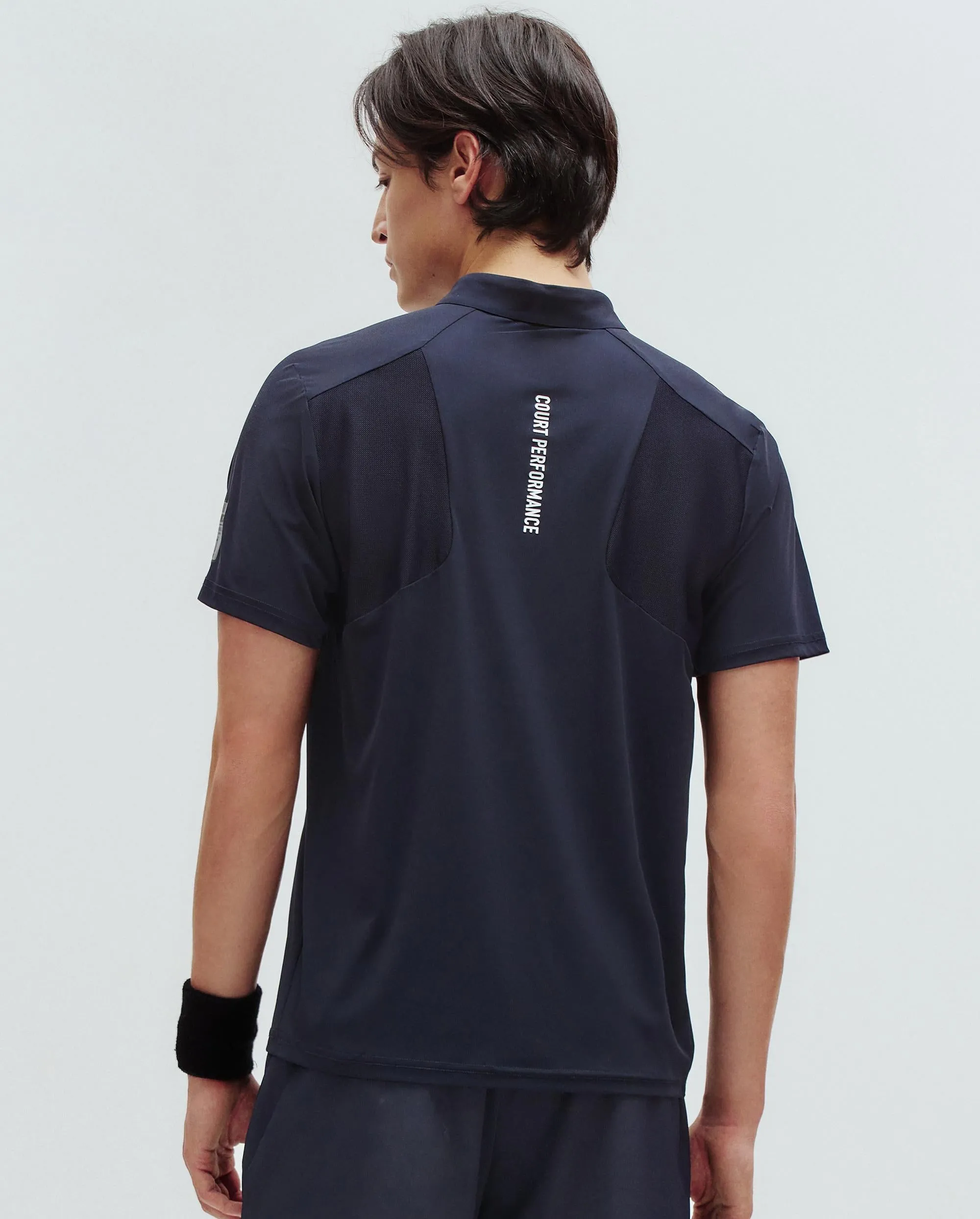 1010679-495 | COURT SHORT SLEEVE POLO SHIRT | BLUE/MISC