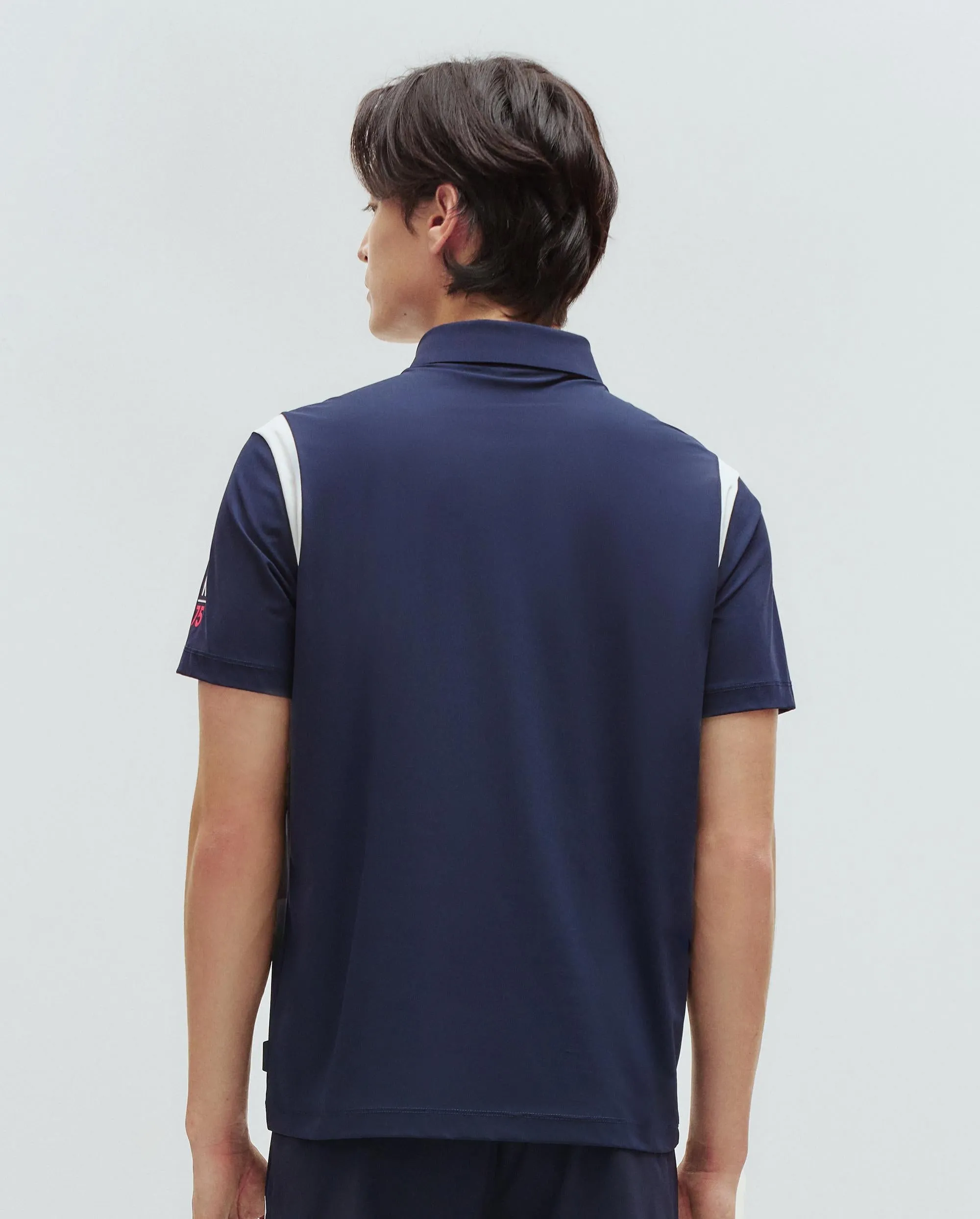 1010857-456 | MEN'S GRAND PARIS LOGO BLOCKCORE POLO SHIRT | BLUE/MISC