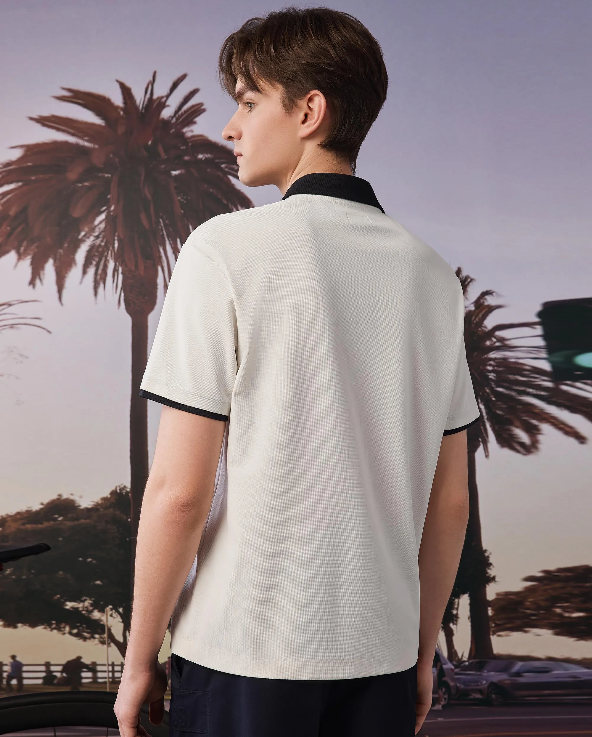 109867-115 | MEN'S K-SWISS LOGO COLOR BLOCKS POLO SHIRT | WHITE/SPECIAL