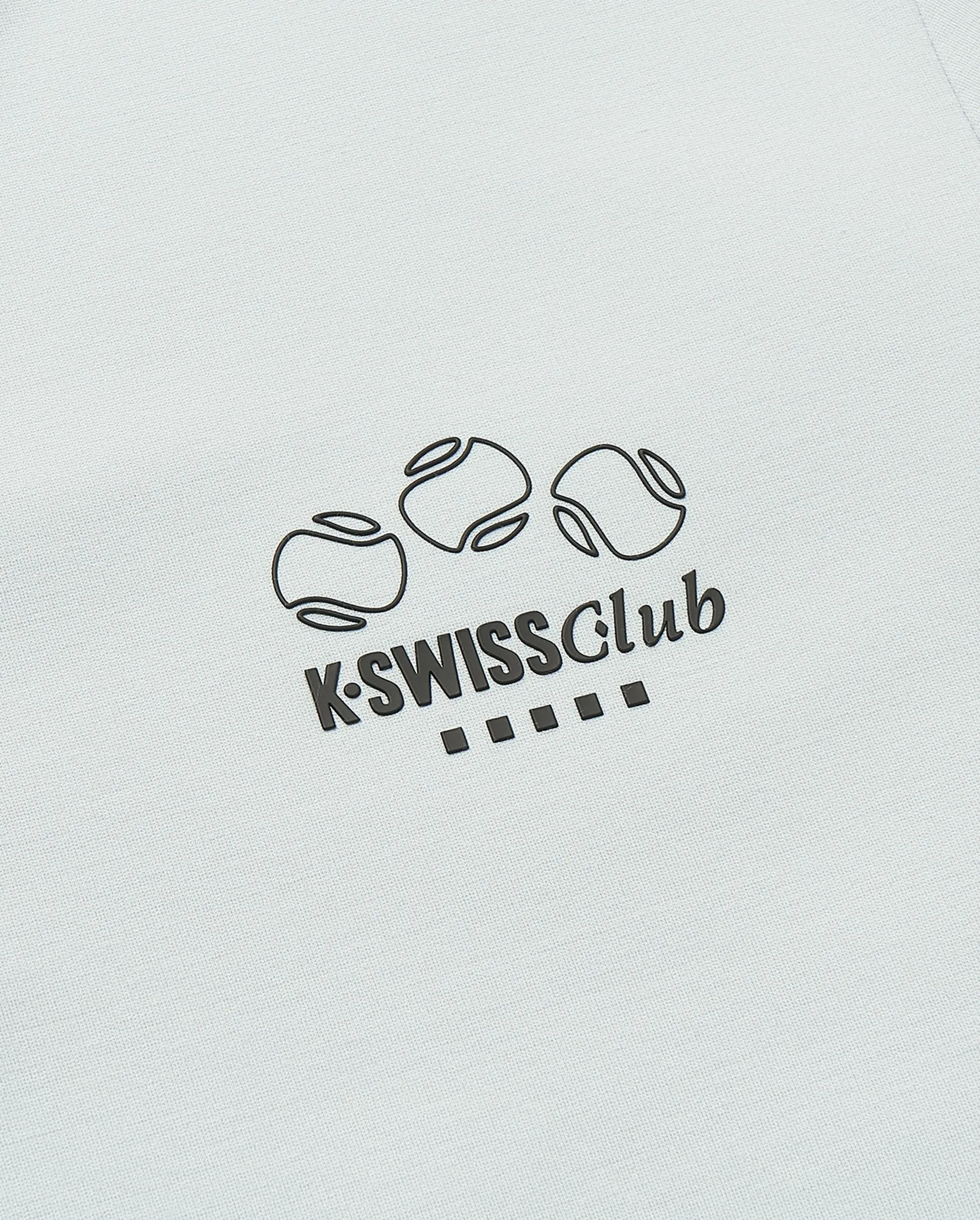 109877-413 | MEN'S K-SWISS TENNIS CLUB LOGO POLO SHIRT | GRAY MIST/MOONBEAM