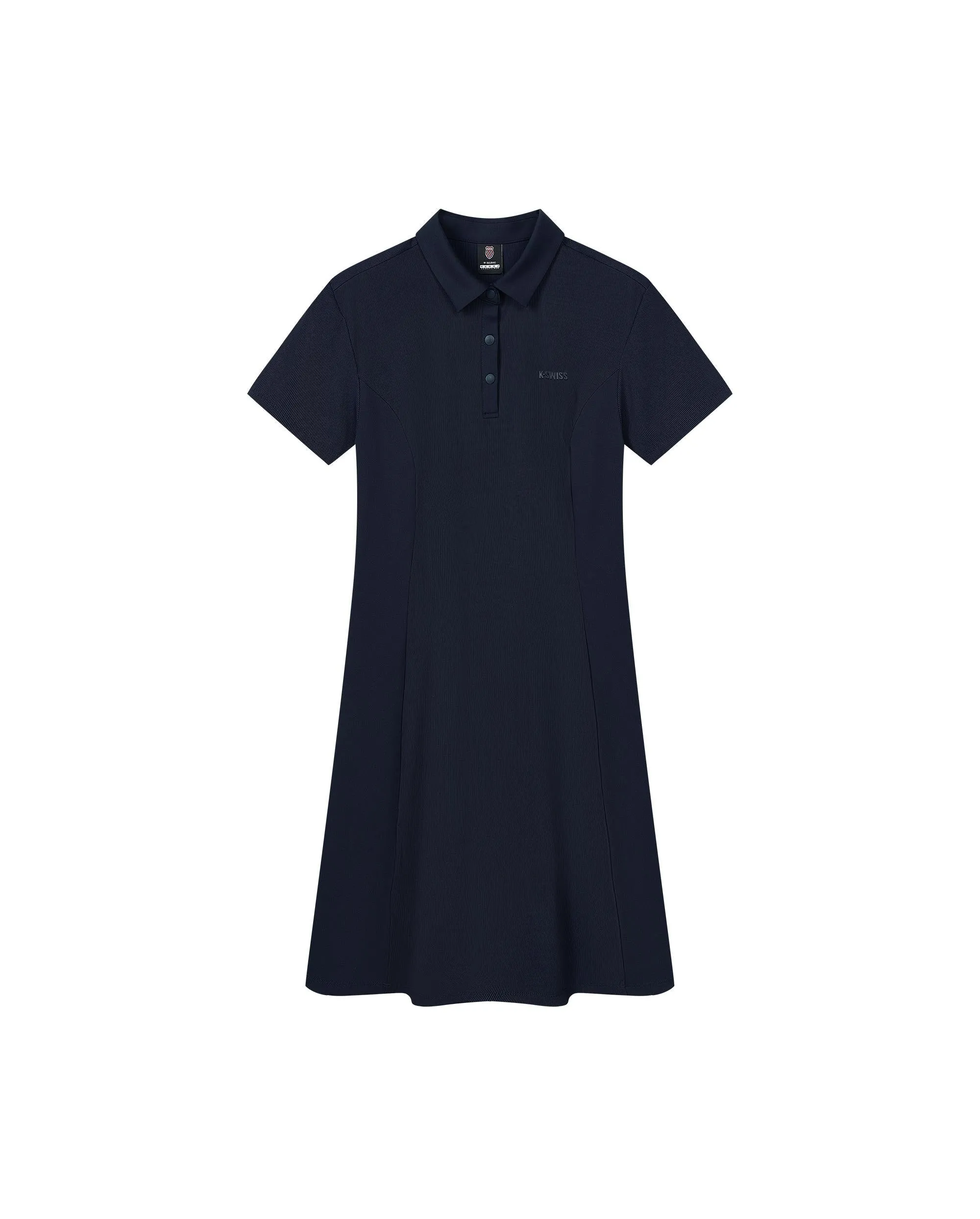 1910078-495 | WOMEN'S K-SWISS LOGO JACQUARD POLO DRESS | BLUE/MISC