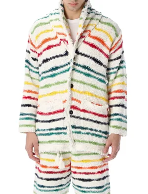 Alanui Icon Striped V-Neck Cardigan
