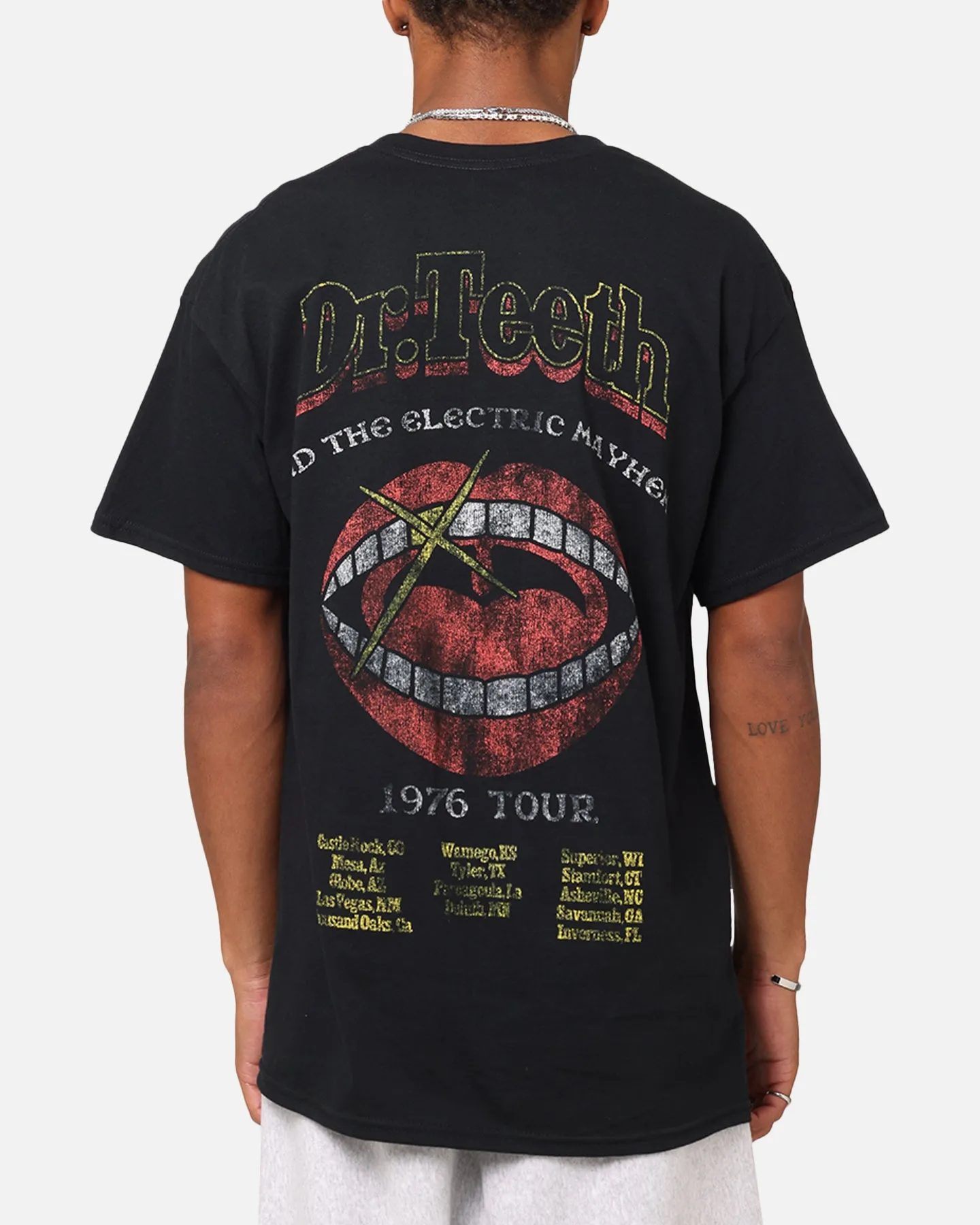 American Thrift Disney The Muppets Animal Vintage T-Shirt Black