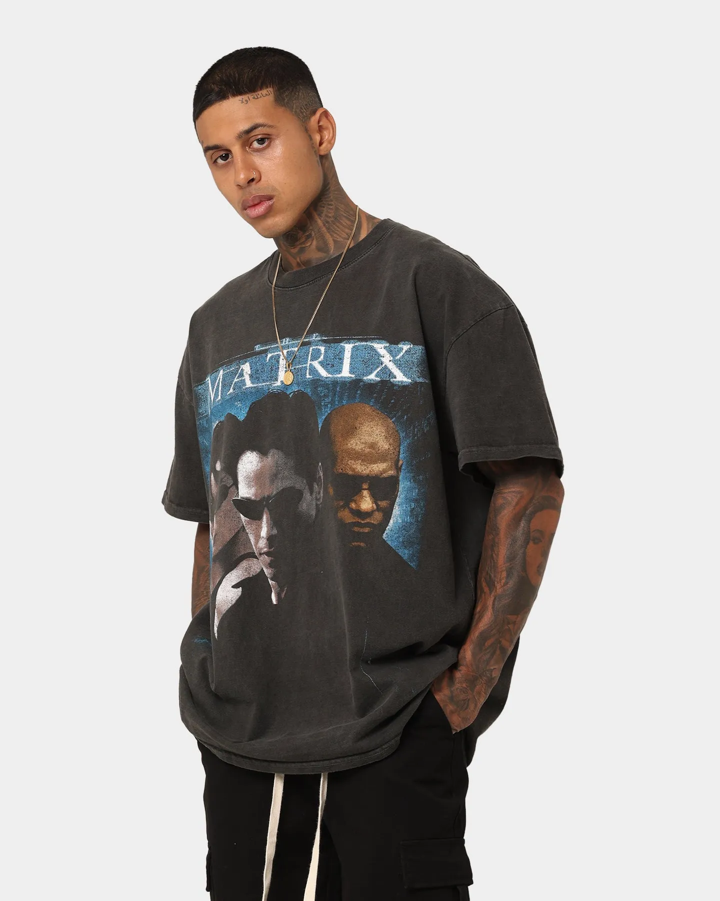 American Thrift X The Matrix Heavyweight Vintage T-Shirt Black Wash