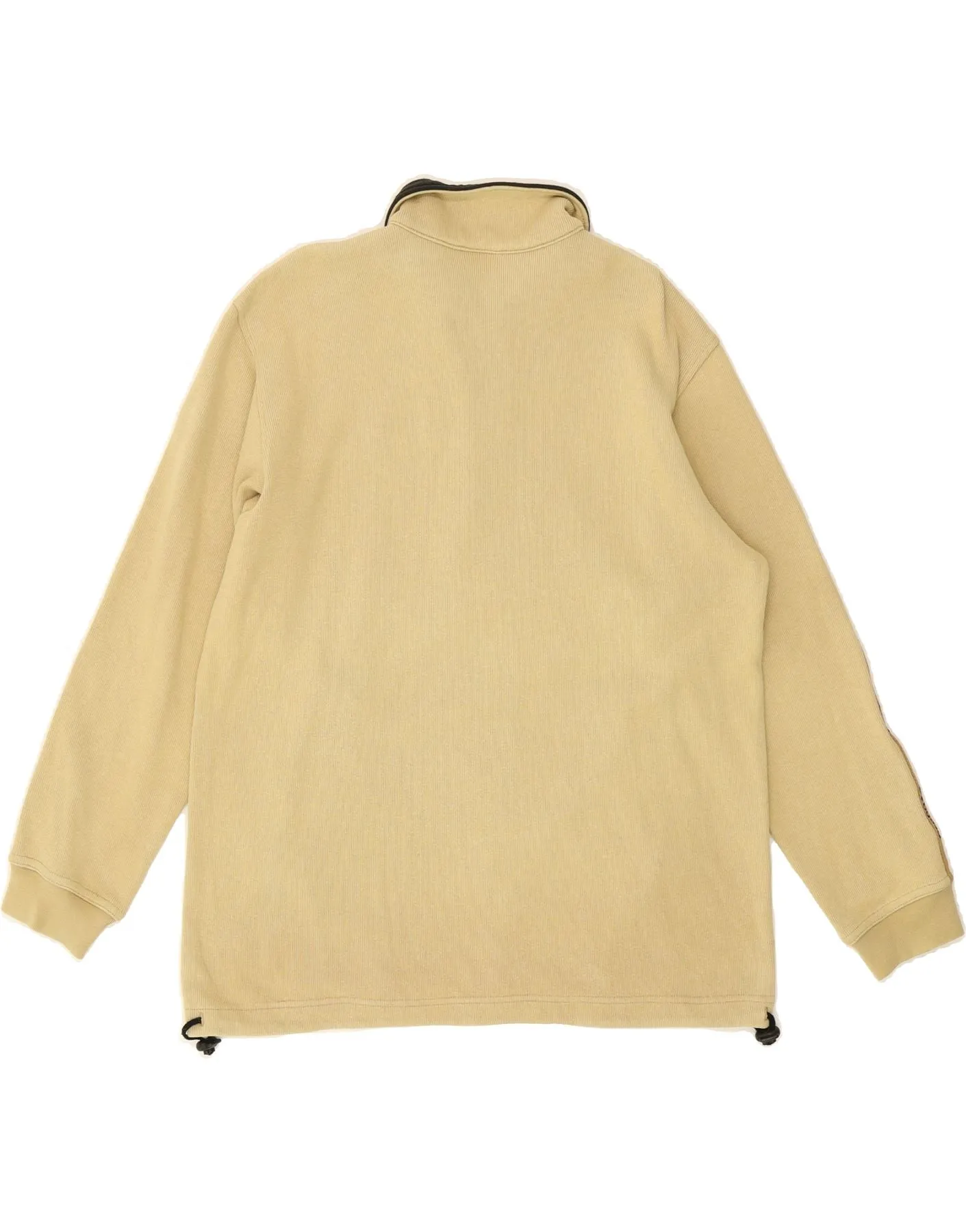 ARENA Mens Graphic Polo Neck Jumper Sweater Large Beige