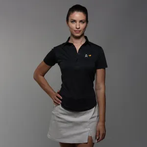 Arrow McLaren Women's Cap Sleeve Semi Spread Polo Black