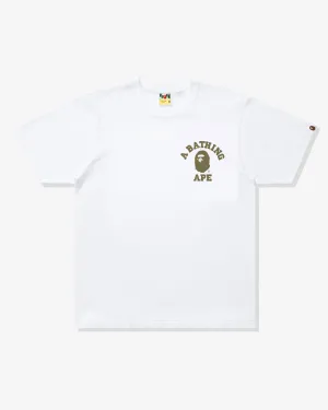 BAPE 1ST CAMO COLLEGE ATS TEE - WHITE