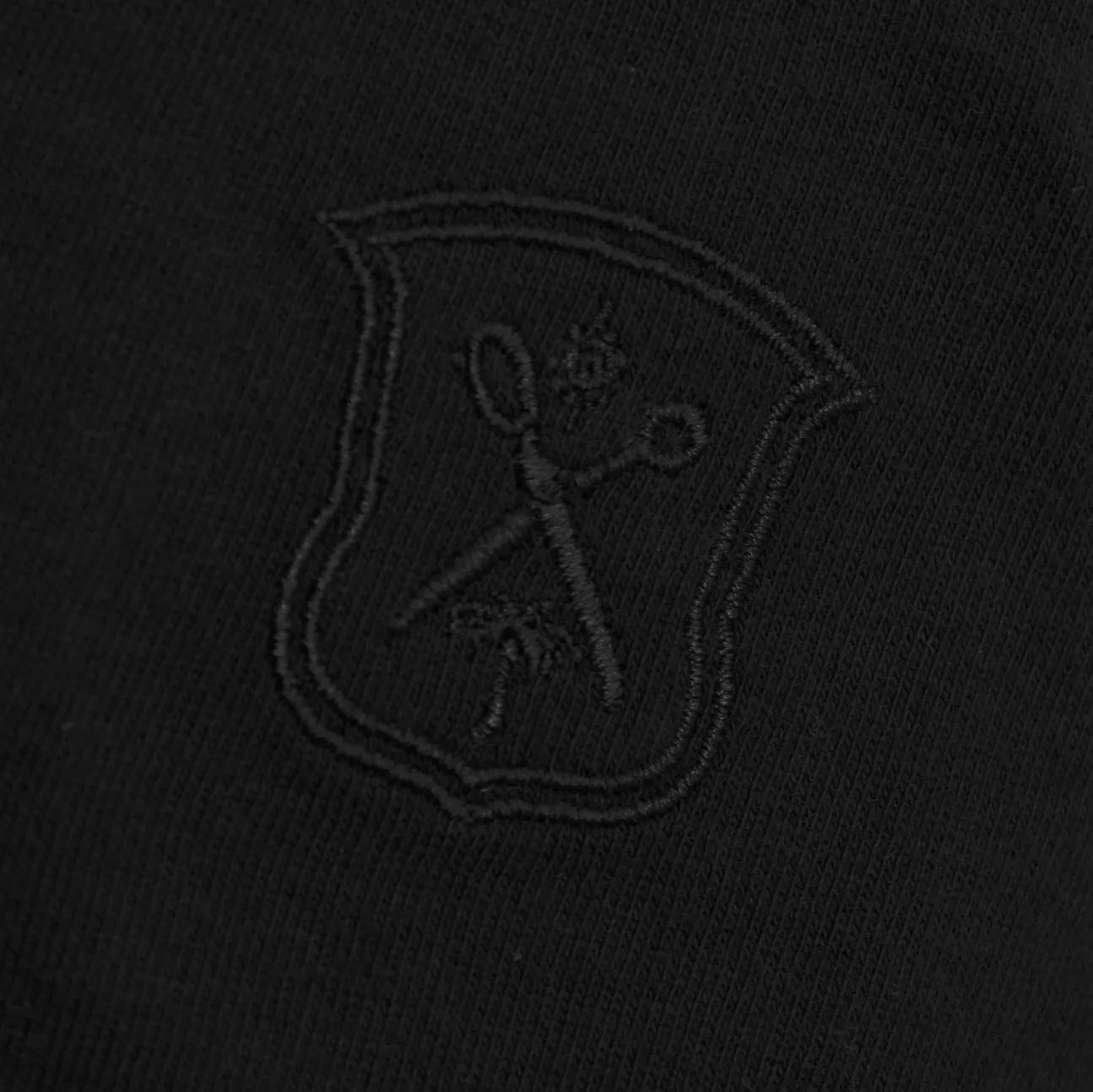 Black Pima Johnny Collar Polo