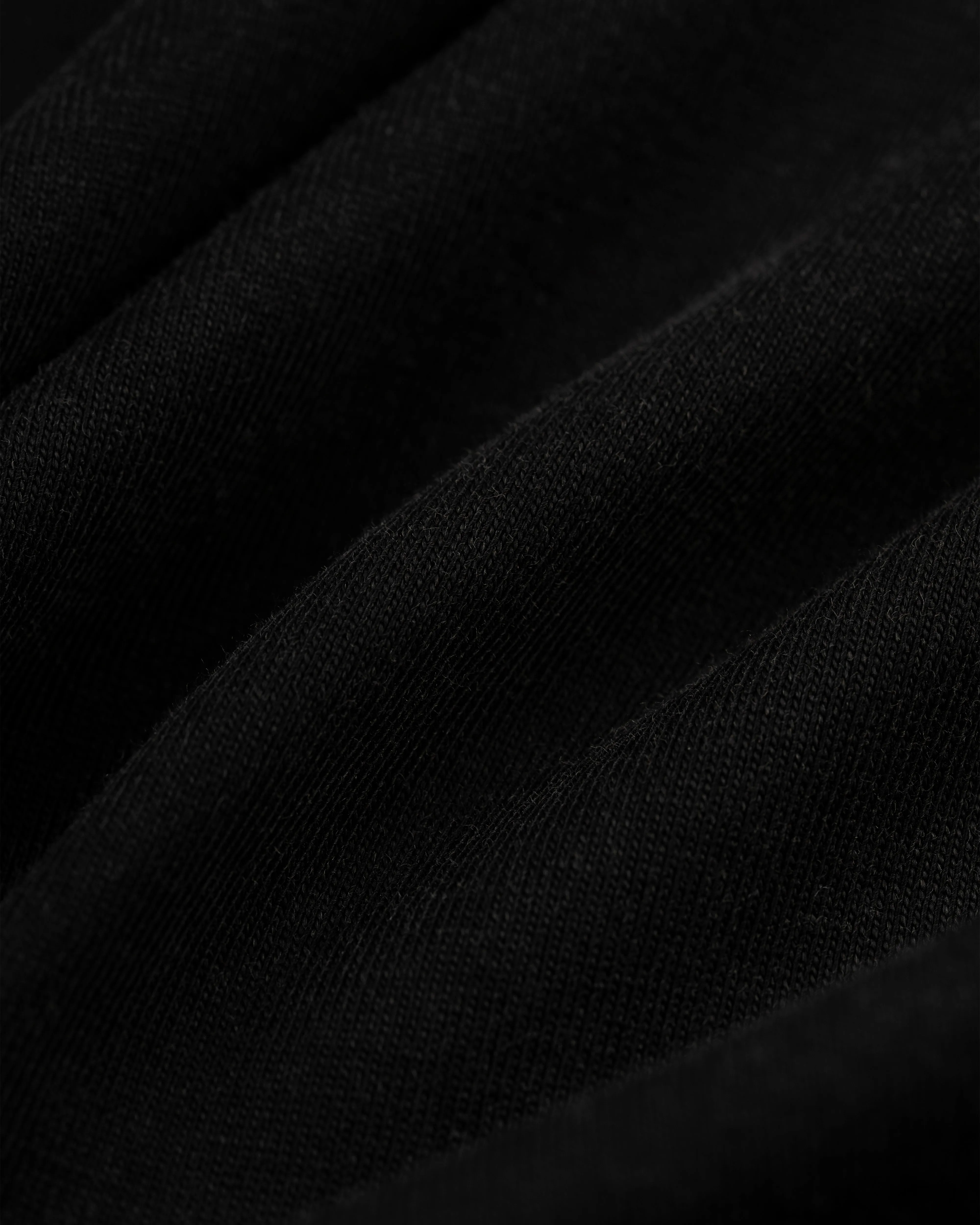 BLACK SOLID RUGBY SHIRT