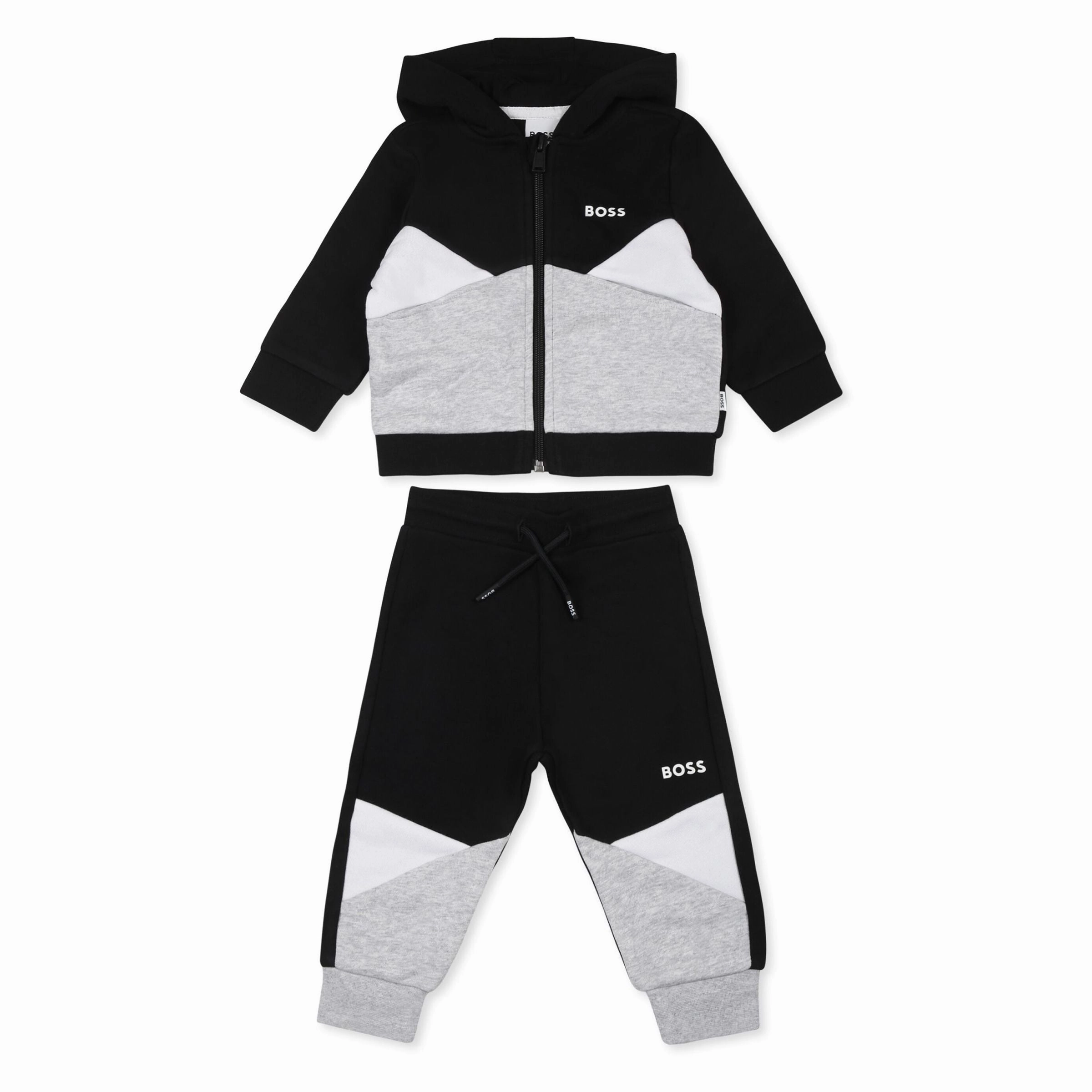 Black Colorblock Tracksuit