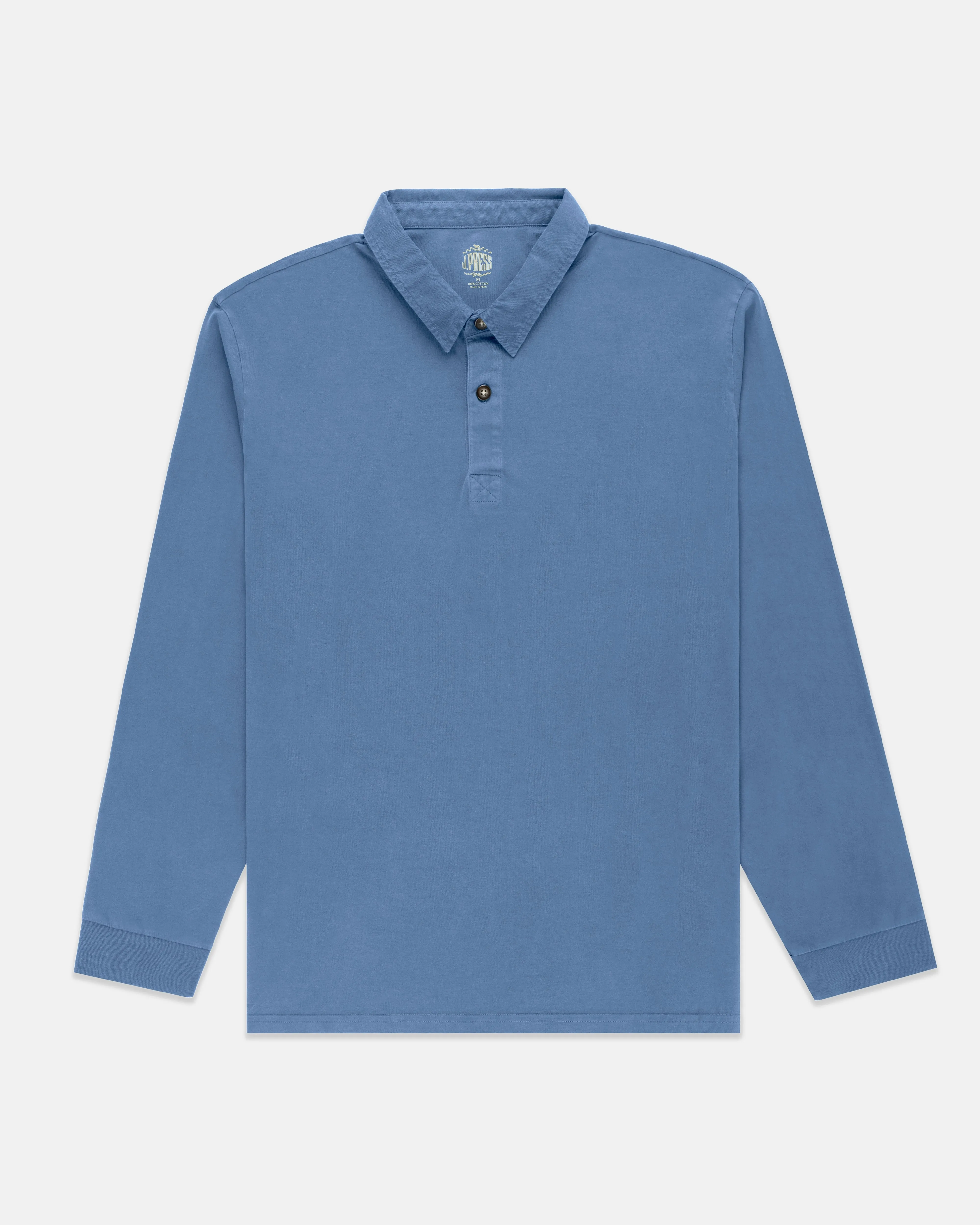 BLUE SOLID RUGBY SHIRT