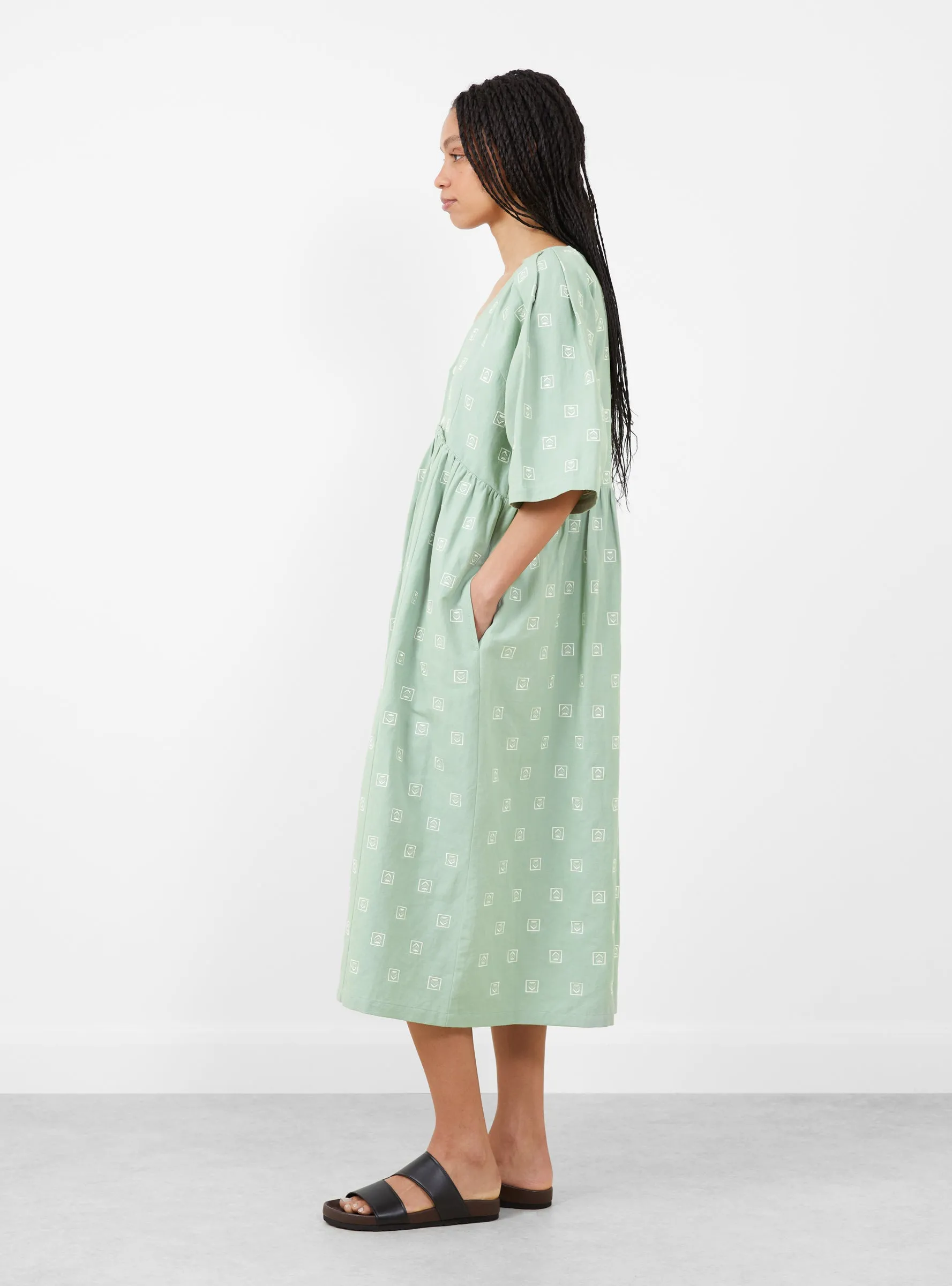 Bobby Dress Pale Sage