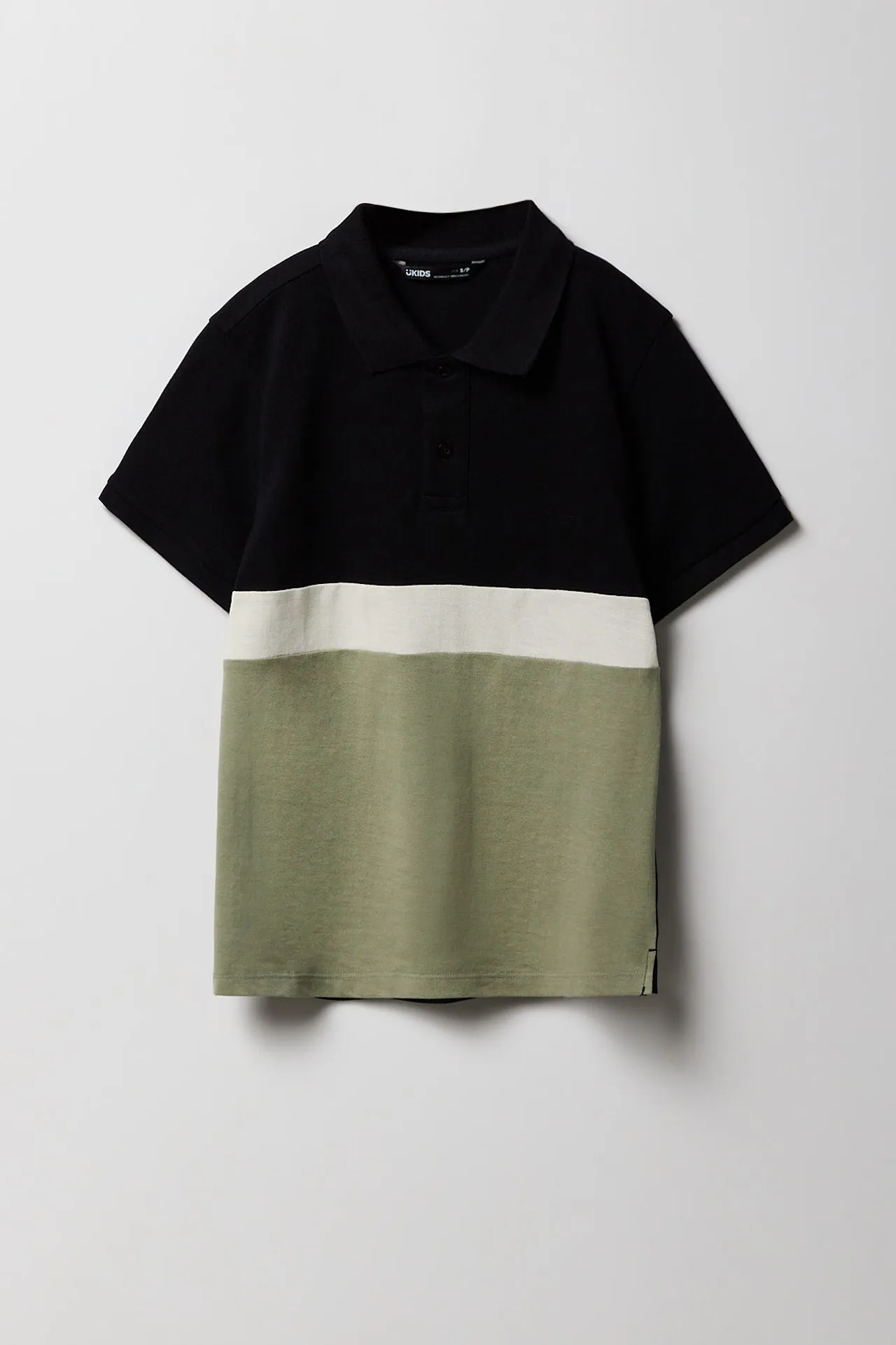 Boys Colourblock Polo Top