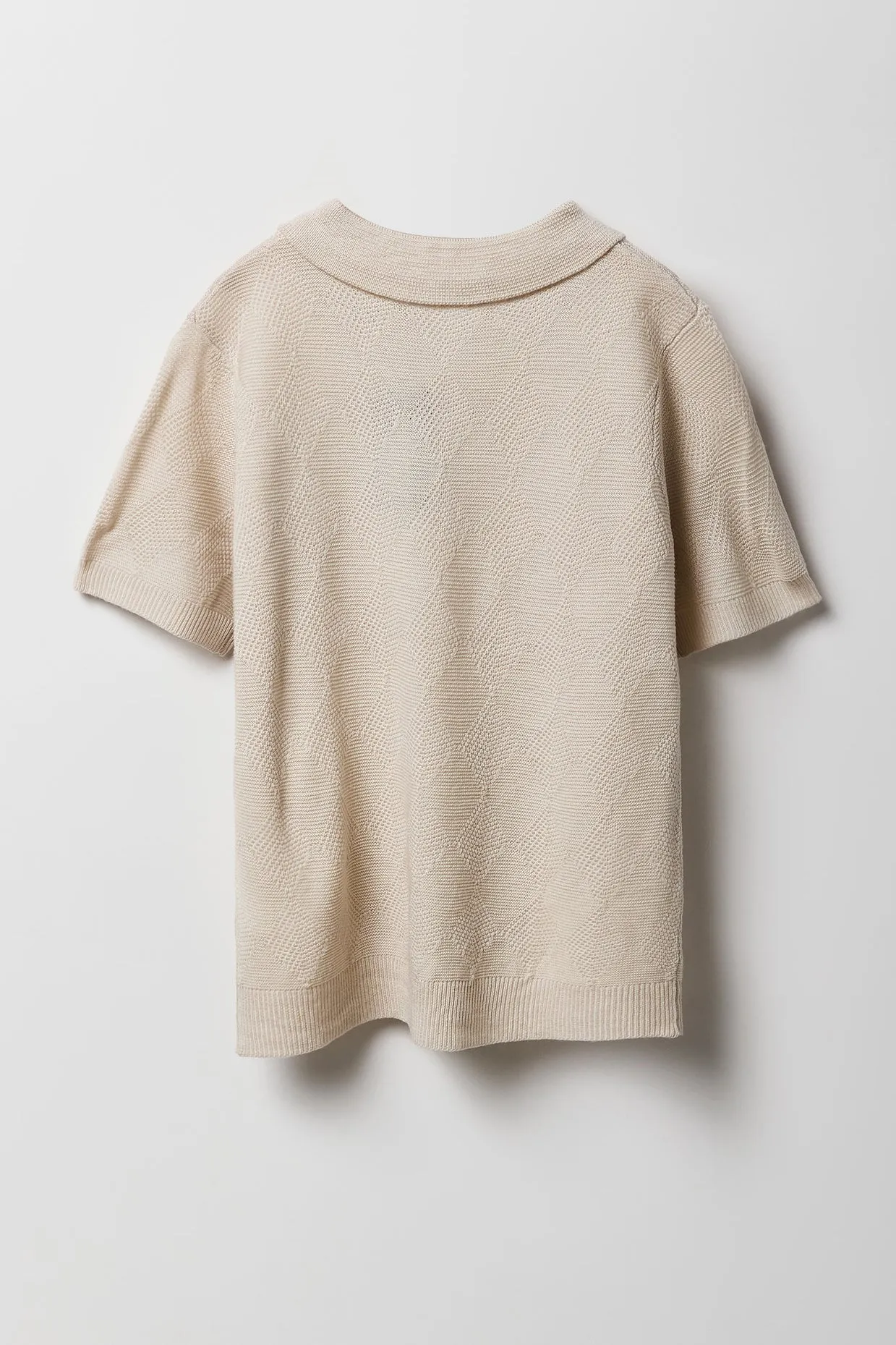 Boys Diamond Knit Polo