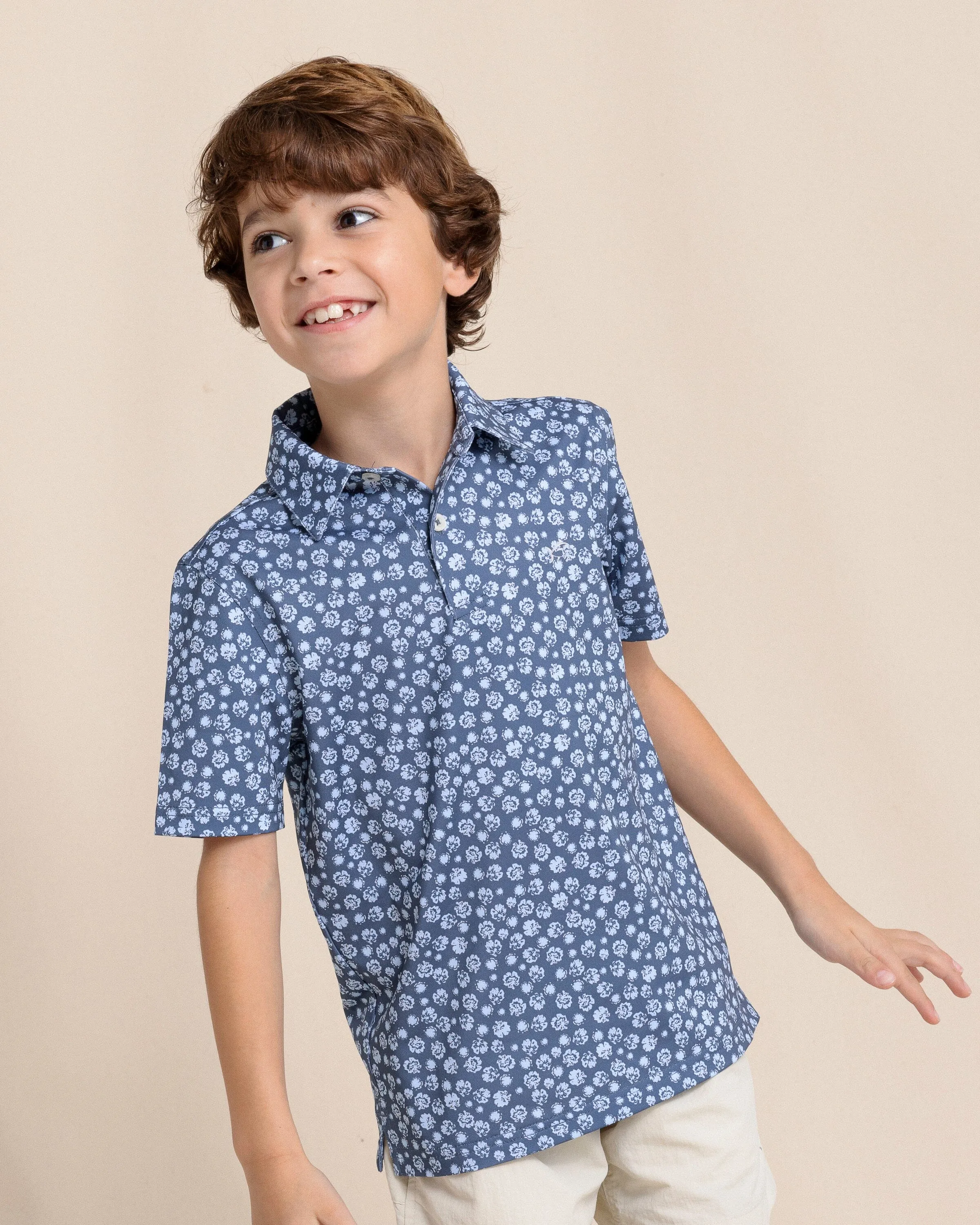 Boys Driver Blossom Bliss Performance Polo