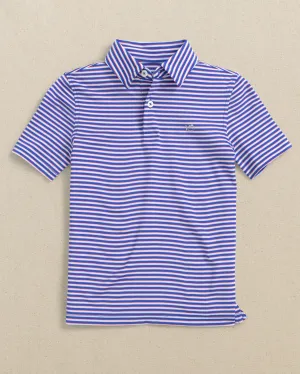 Boys Driver Caravel Stripe Performance Polo