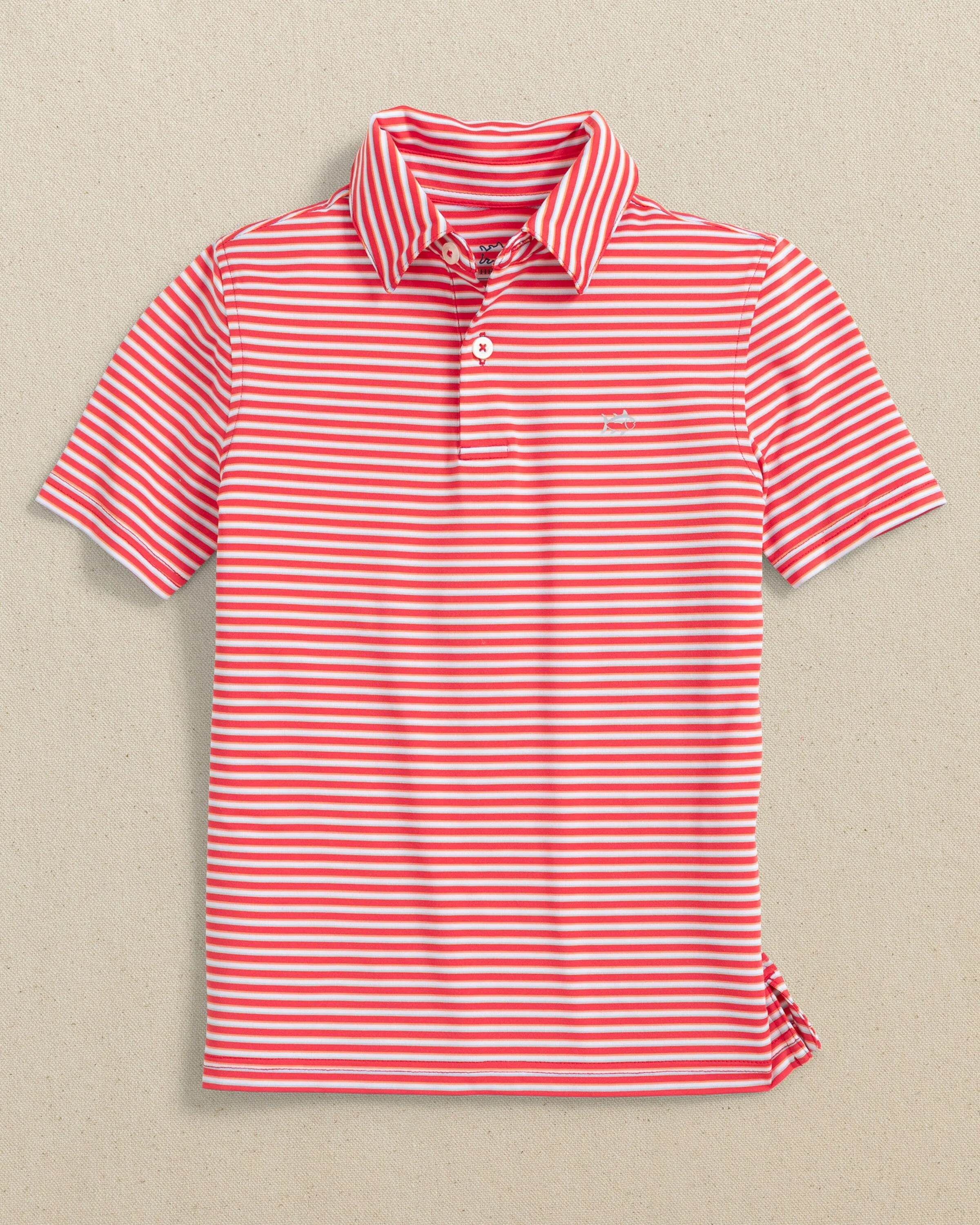 Boys Driver Caravel Stripe Performance Polo