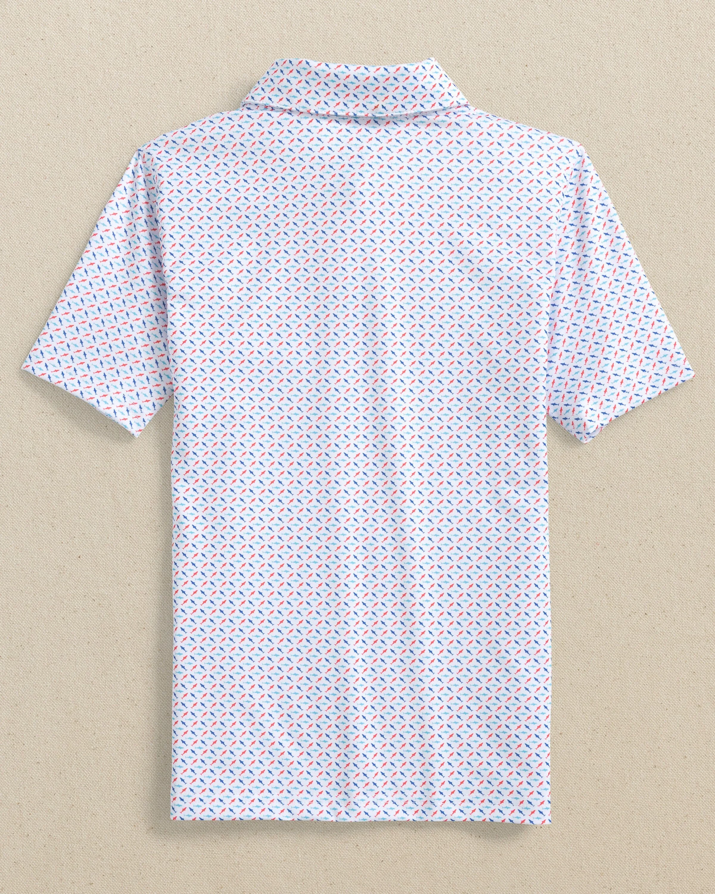 Boys Driver Fin-tastic Catch Printed Performance Polo