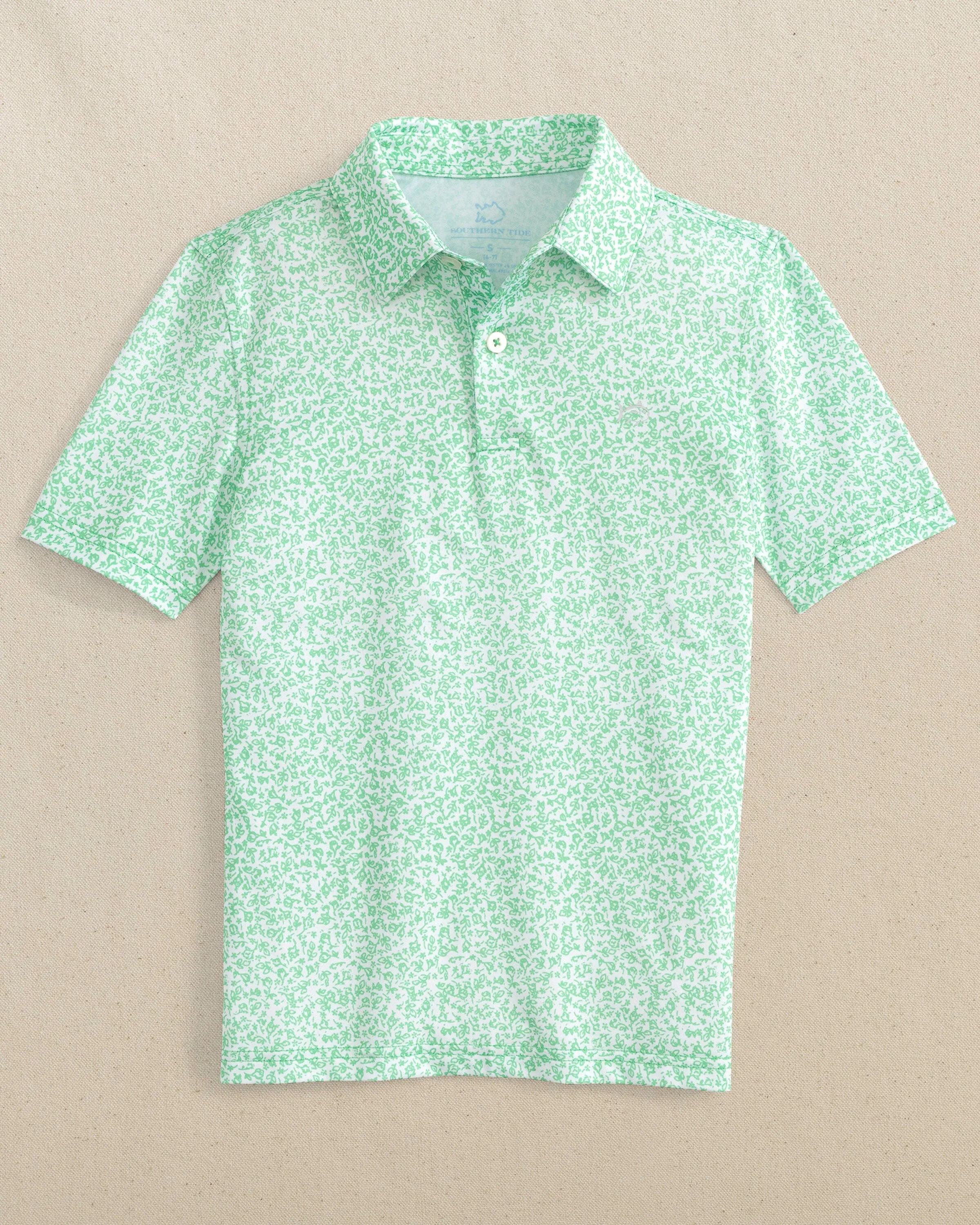 Boys Flower Frenzy Performance Polo