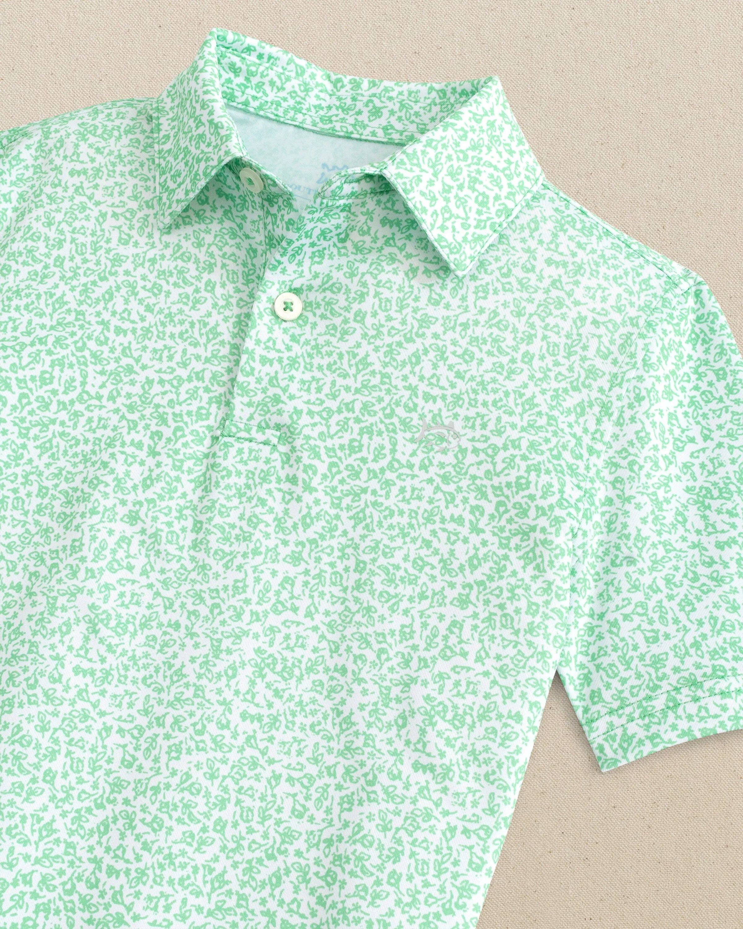 Boys Flower Frenzy Performance Polo