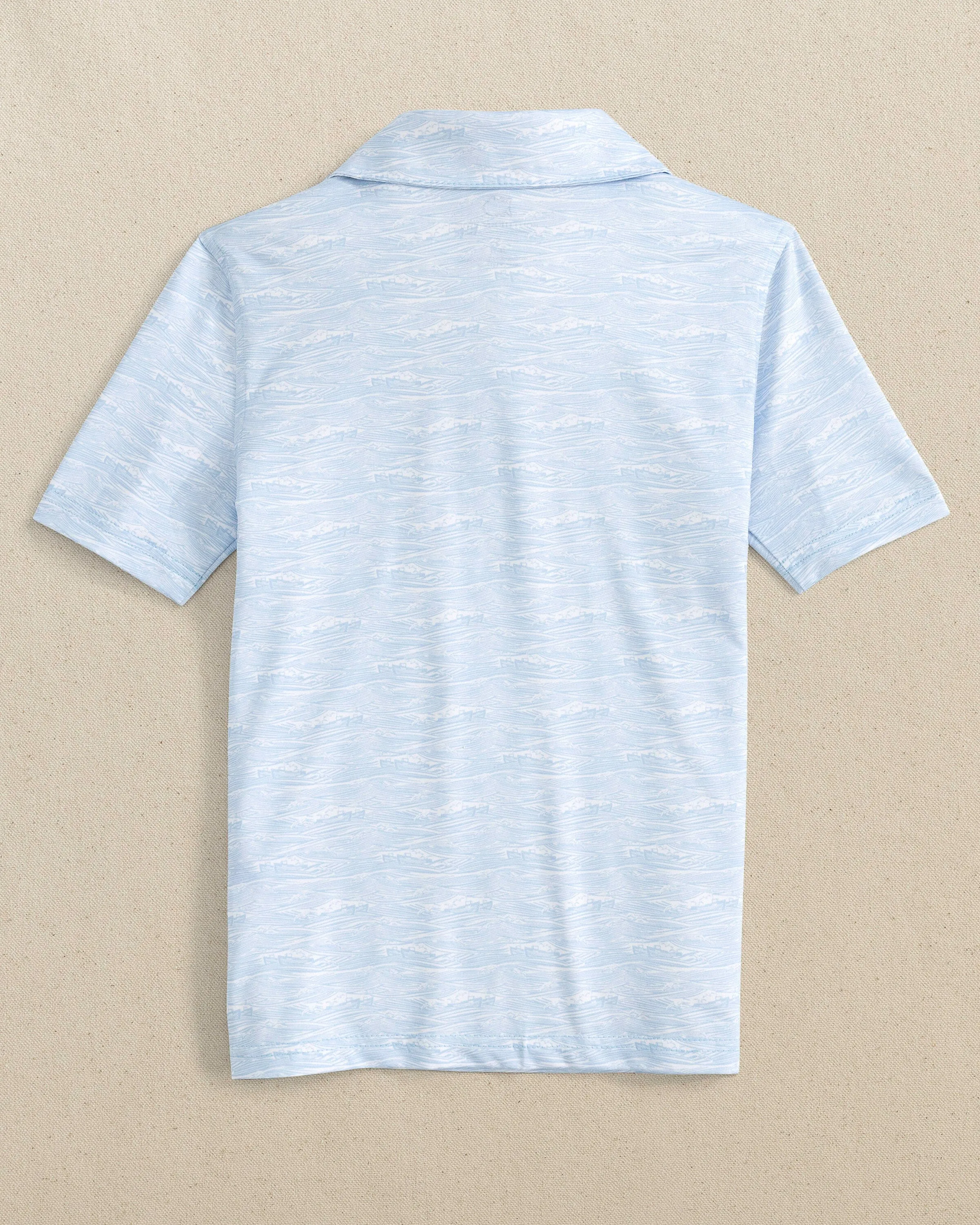 Boys Get In Shipshape Printed Performance Polo