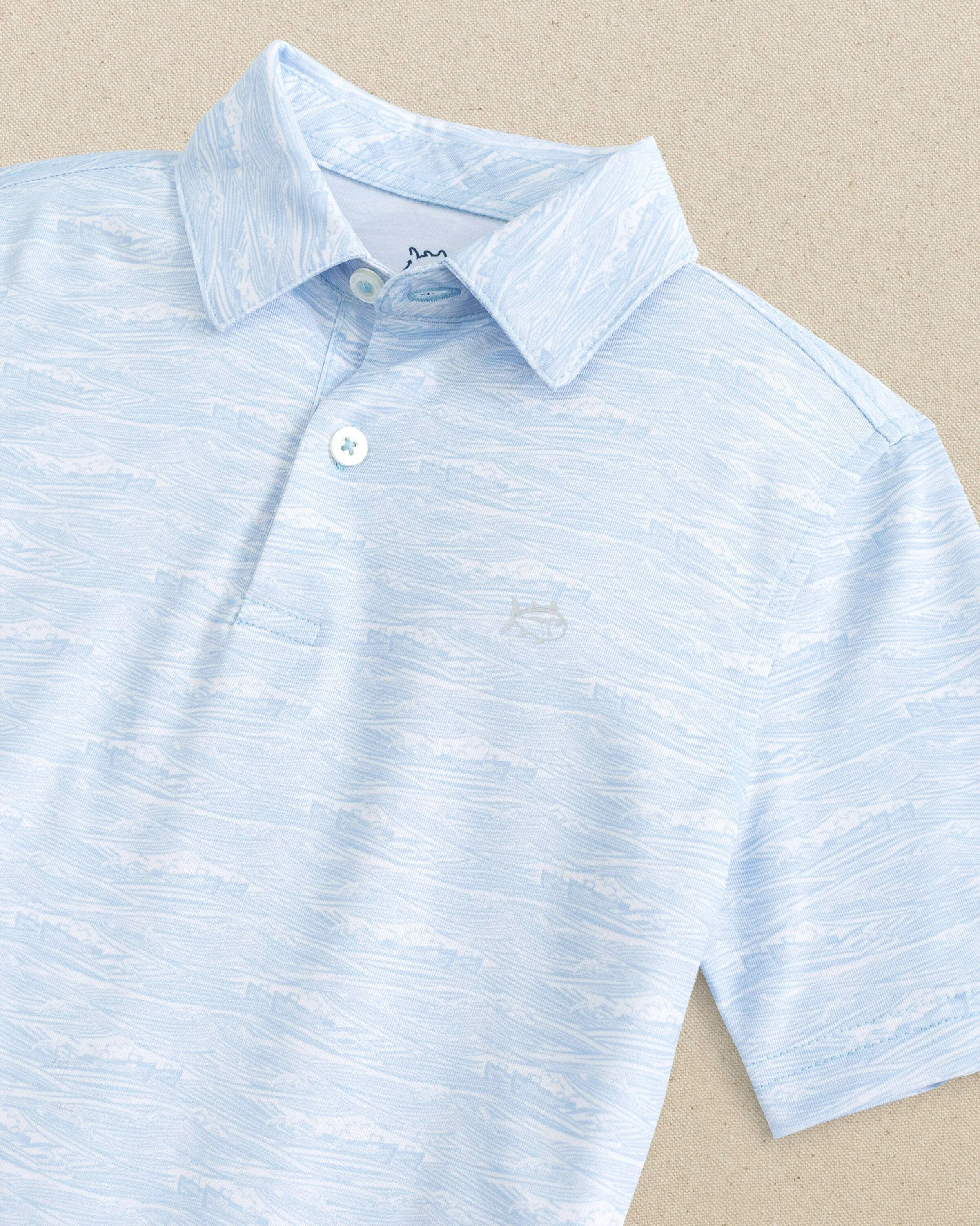 Boys Get In Shipshape Printed Performance Polo