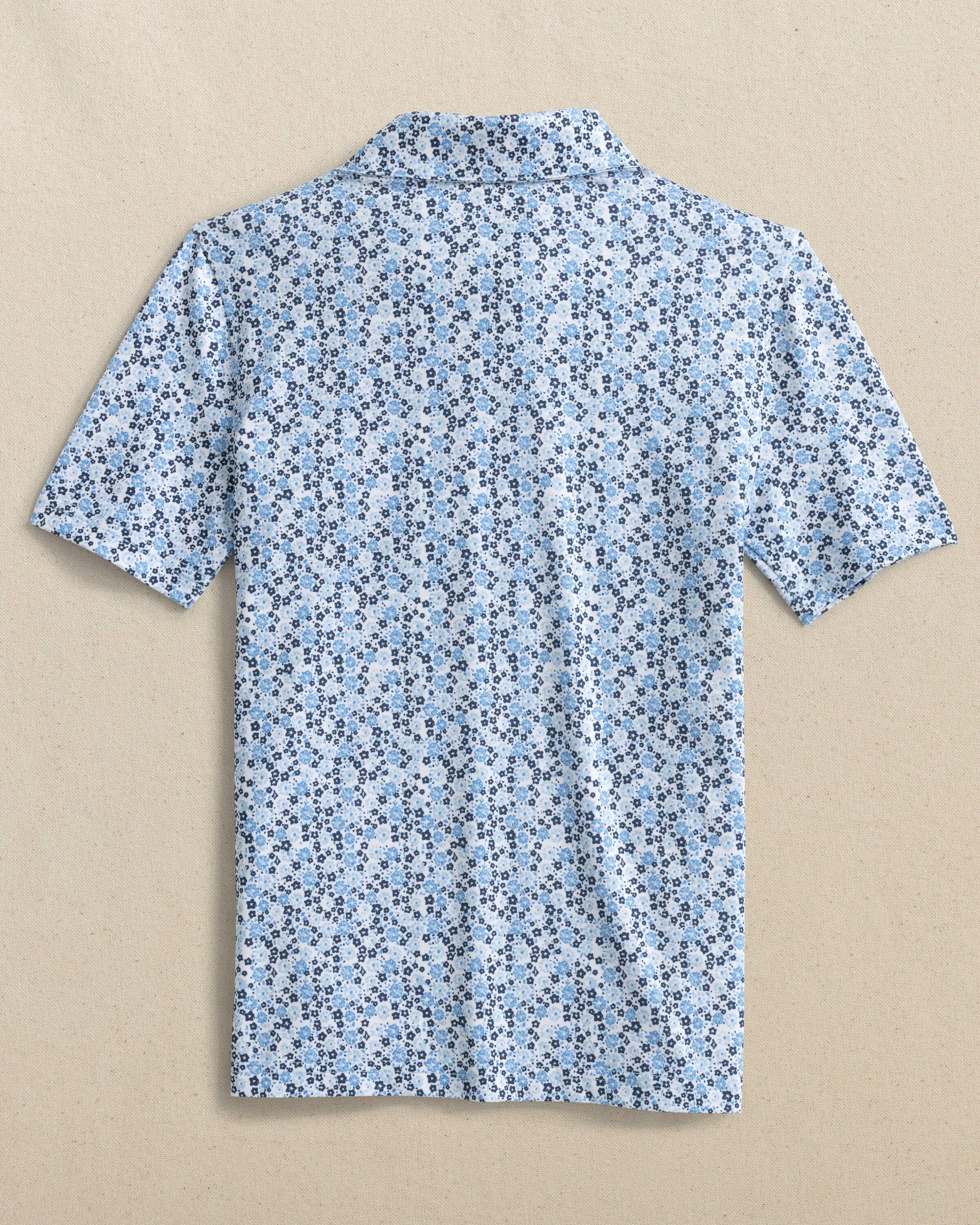 Boys Petal Party Printed Performance Polo