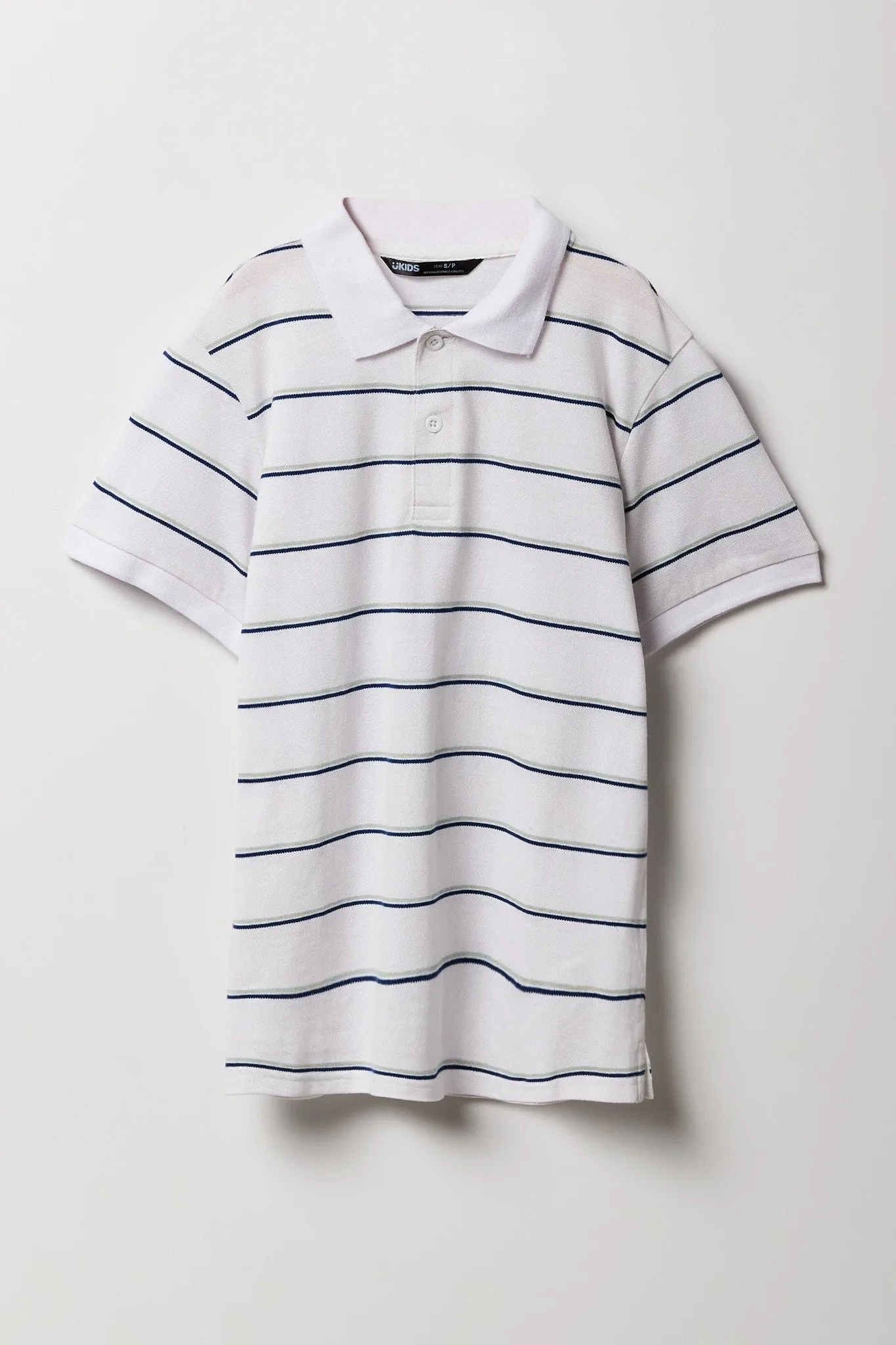 Boys Striped Polo Top