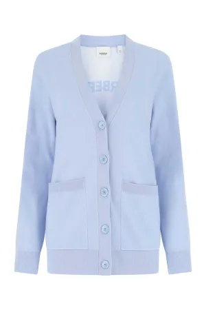 Burberry	Logo Intarsia V-Neck Cardigan