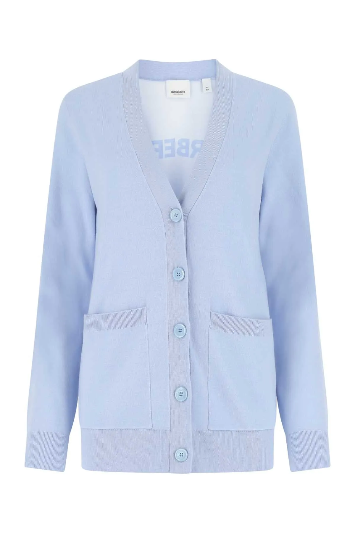Burberry	Logo Intarsia V-Neck Cardigan