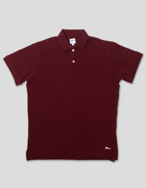 BURGUNDY PIQUE PENNANT POLO