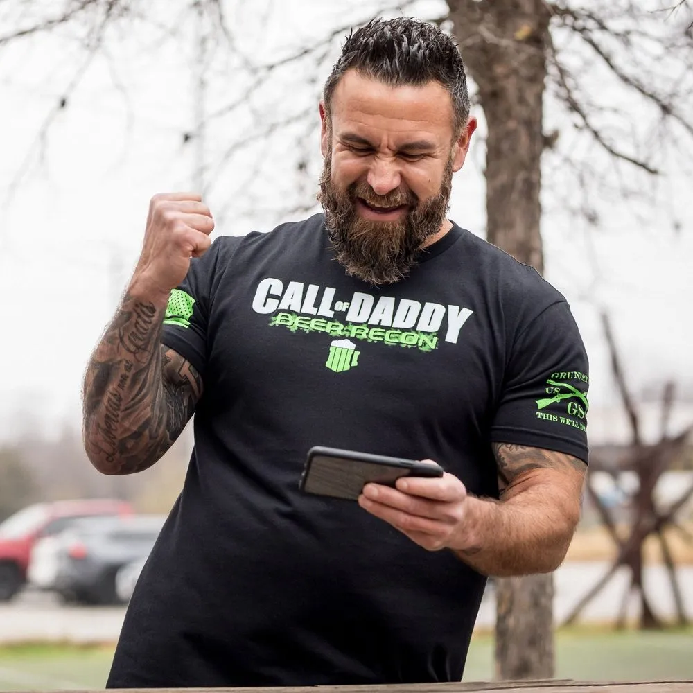 Call Of Daddy T-Shirt - Black