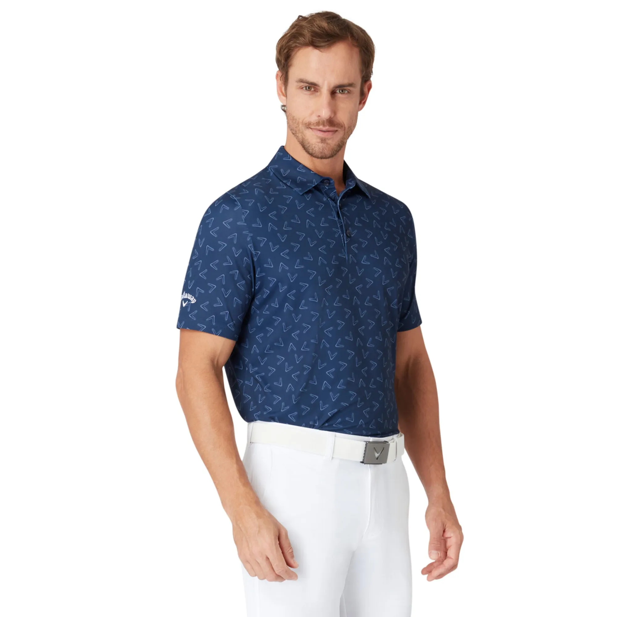 Callaway Golf All Over Large Chev Print Shirt