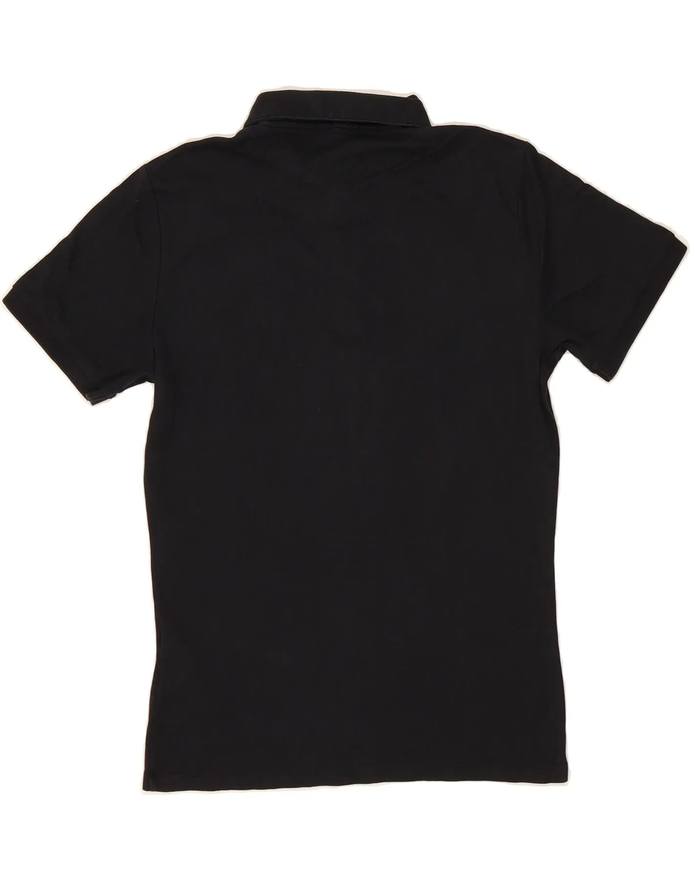 CALVIN KLEIN JEANS Mens Polo Shirt Medium Black Cotton