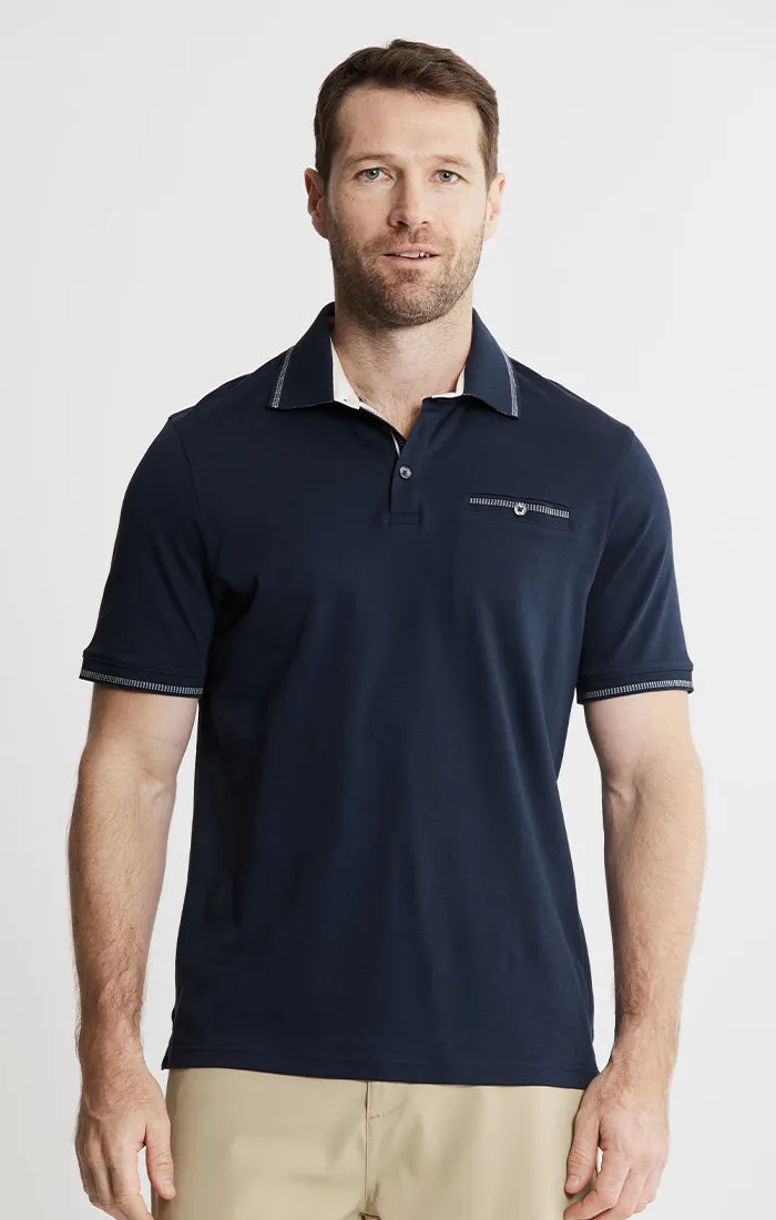 Carlyle Luxe Interlock Polo