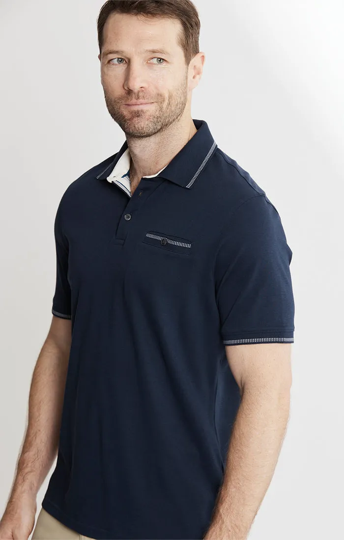 Carlyle Luxe Interlock Polo