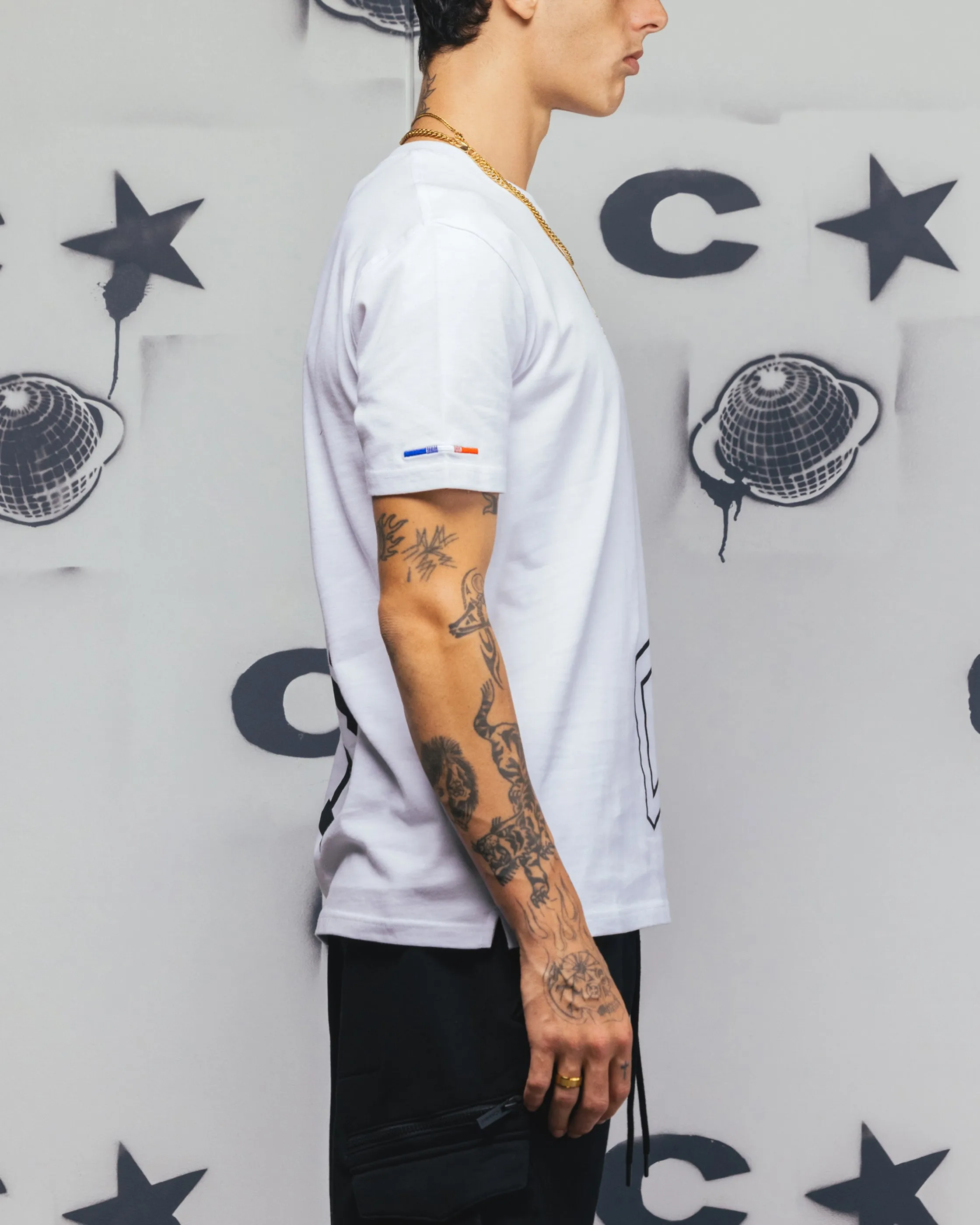 Carré Men's Enorme Classique Short Sleeve T-Shirt White