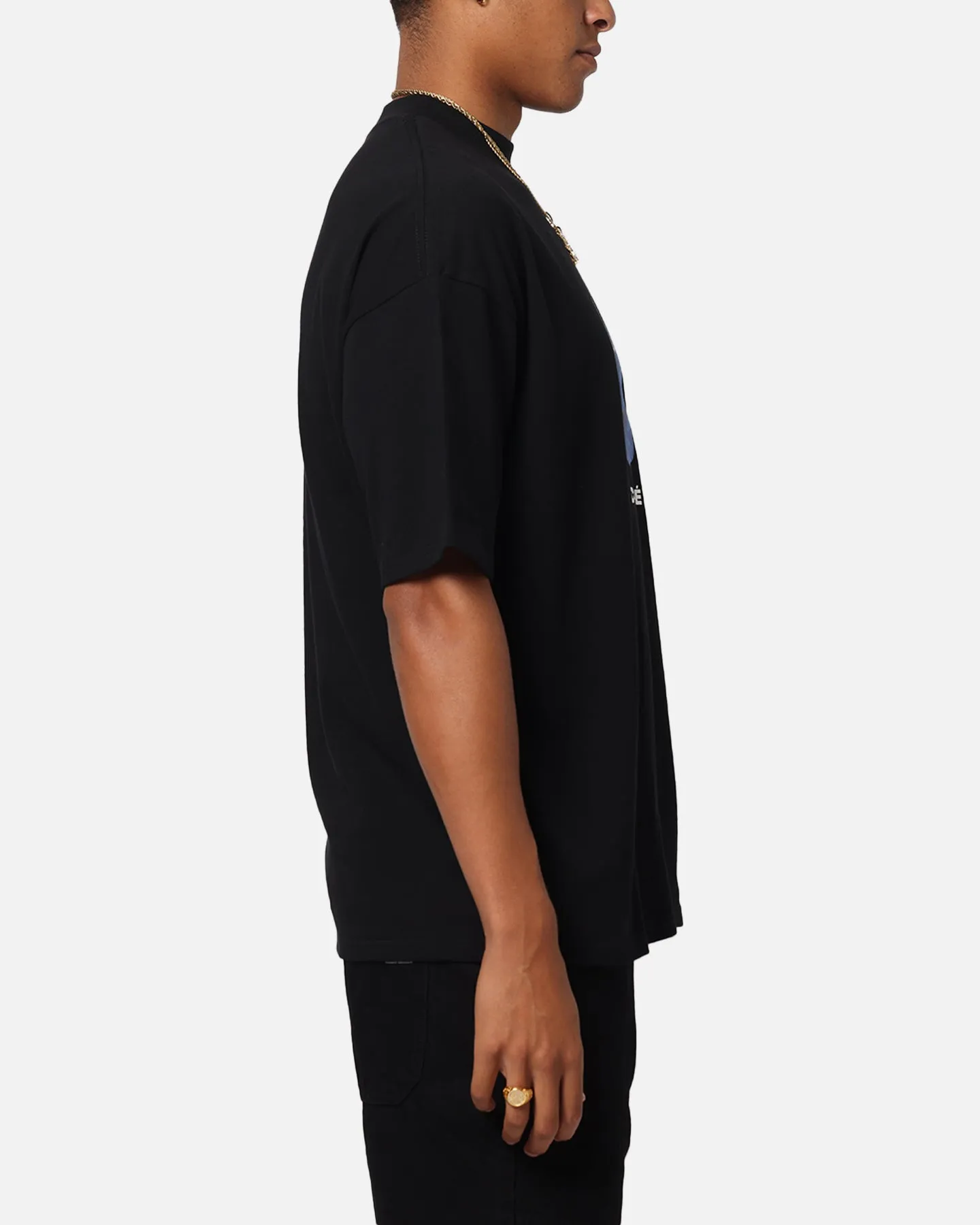 Carre Die Mock Neck T-Shirt Black