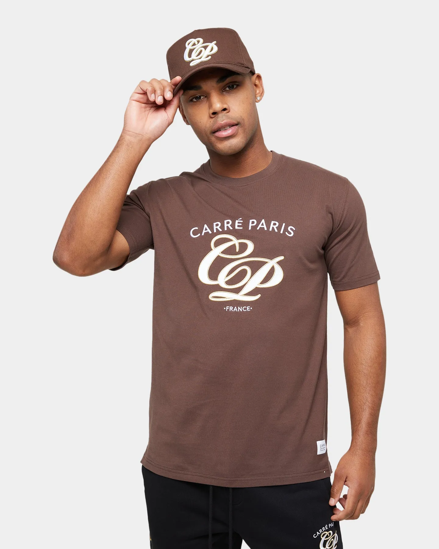 Carre Revolutionnaires Classic Short Sleeve T-Shirt Dark Brown