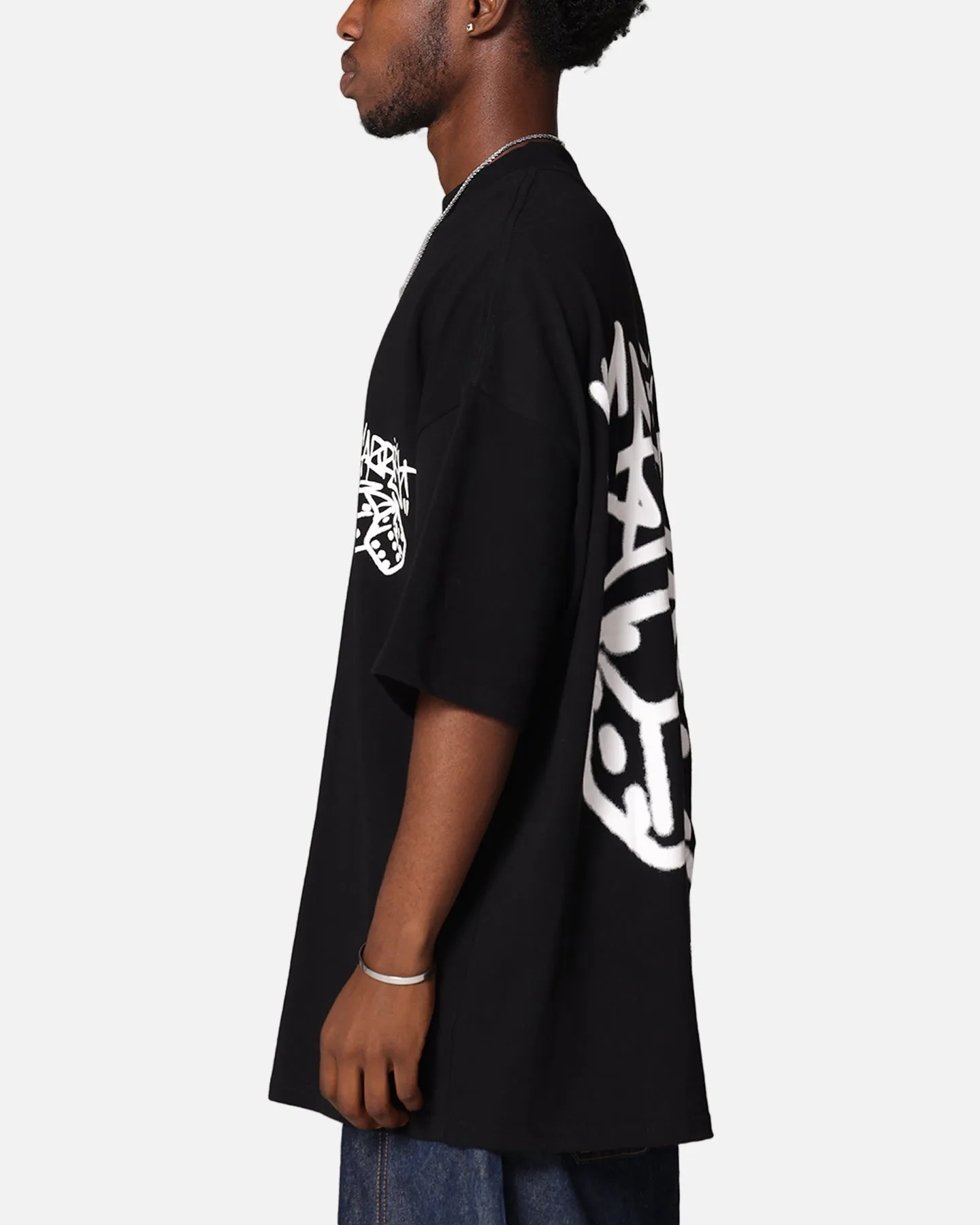 Carre Rolling Worldwide Mock Neck T-Shirt Black
