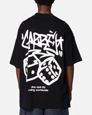 Carre Rolling Worldwide Mock Neck T-Shirt Black