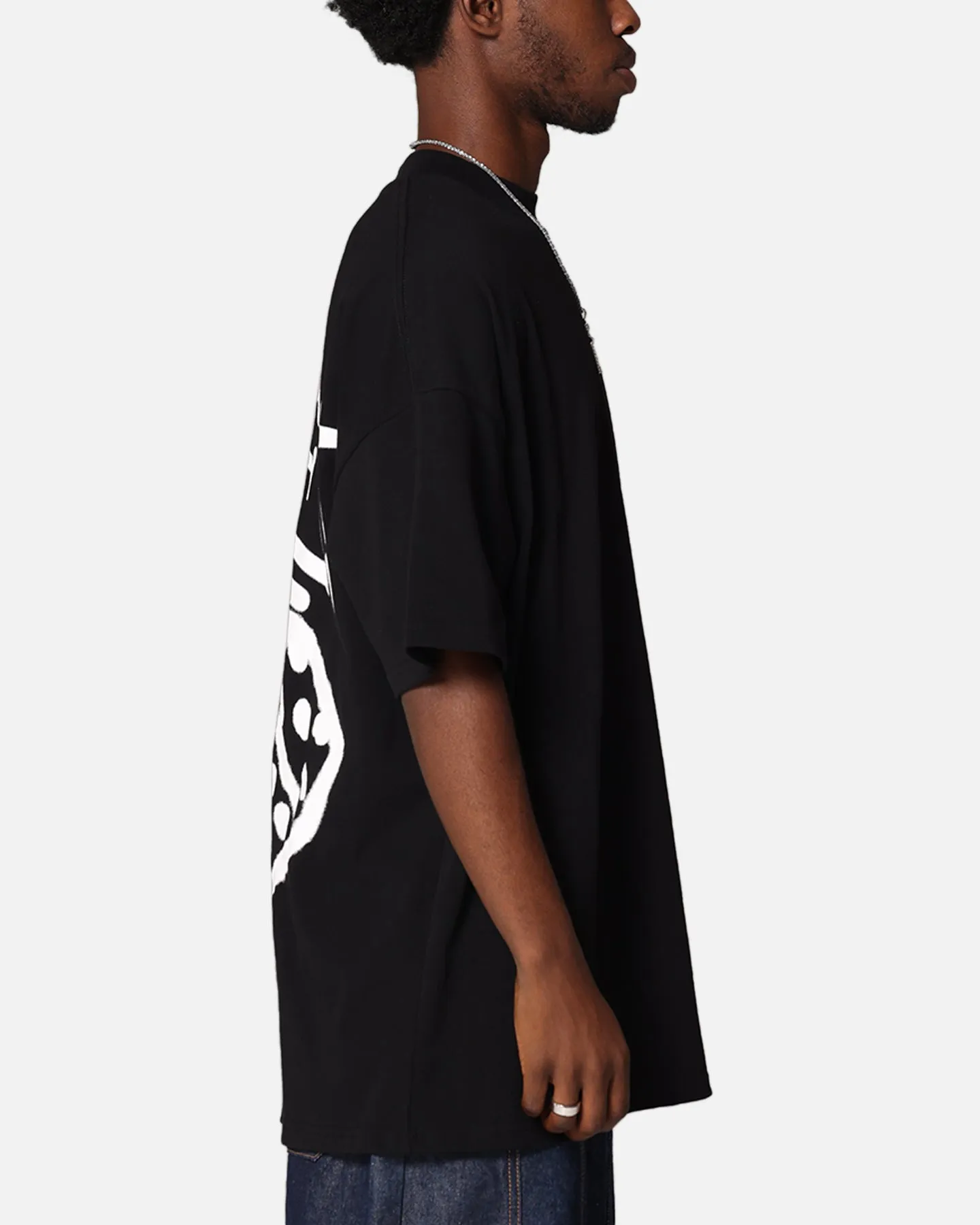 Carre Rolling Worldwide Mock Neck T-Shirt Black