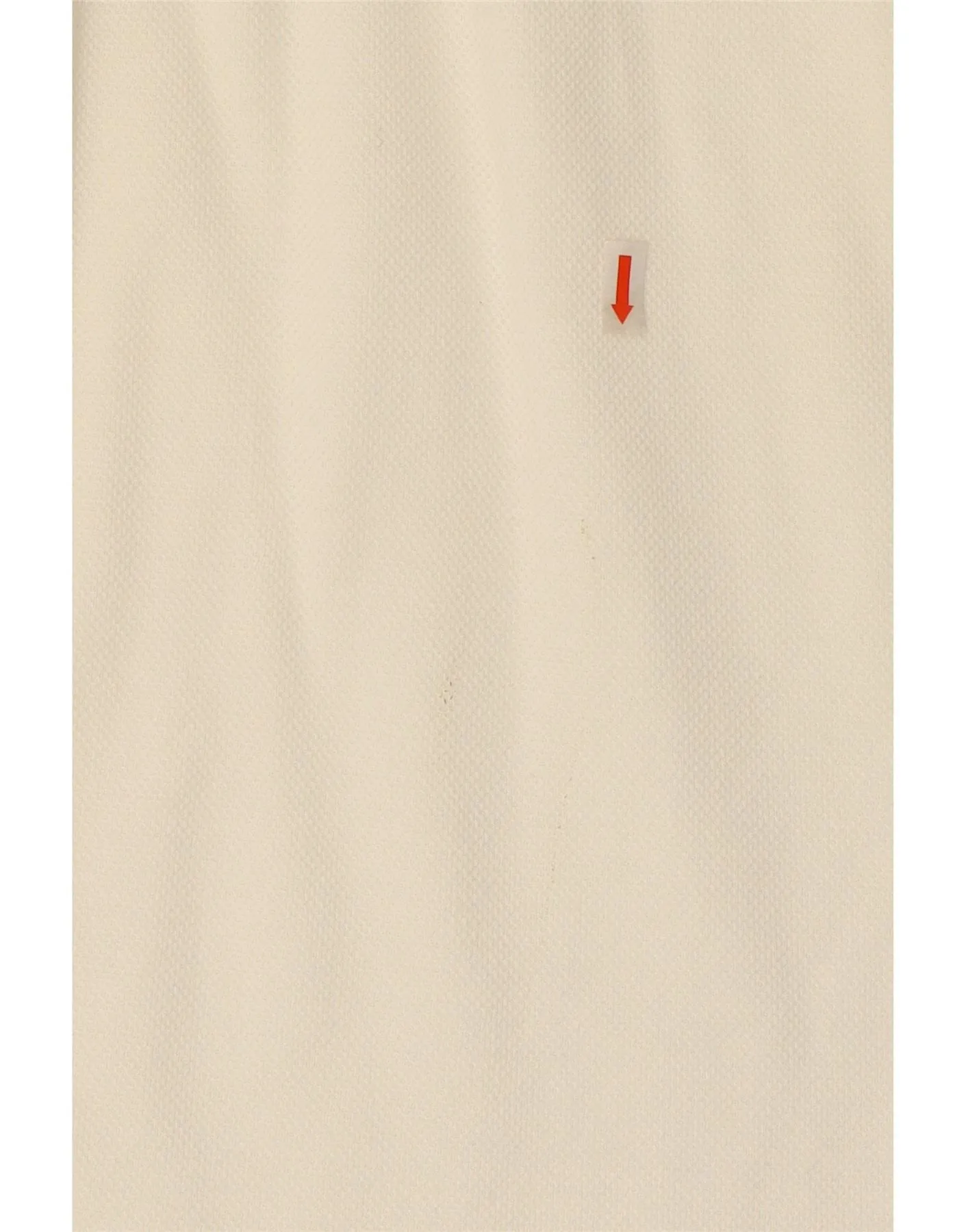 CHAMPION Mens Long Sleeve Polo Shirt XL White Cotton