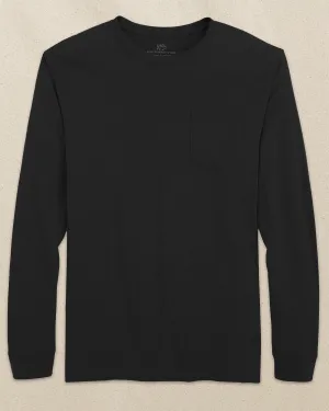 Classic Long Sleeve Pocket T-Shirt - Black