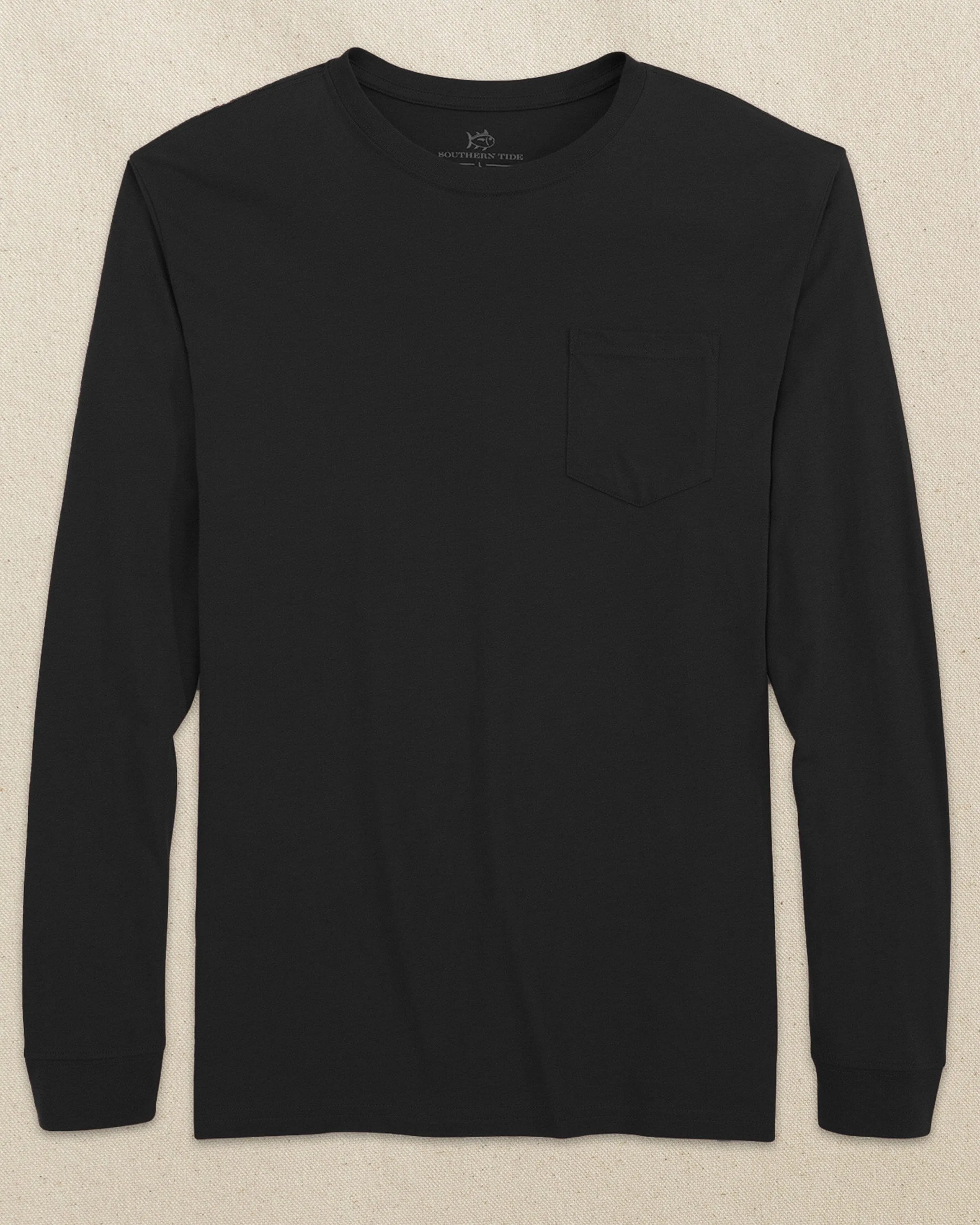 Classic Long Sleeve Pocket T-Shirt - Black