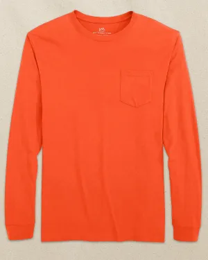 Classic Long Sleeve Pocket T-Shirt - Endzone Orange