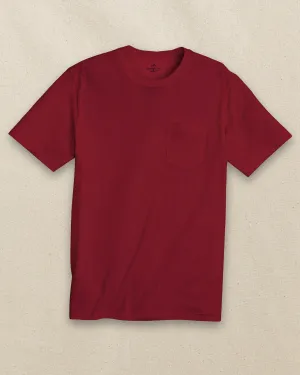 Classic Short Sleeve Pocket T-Shirt - Crimson