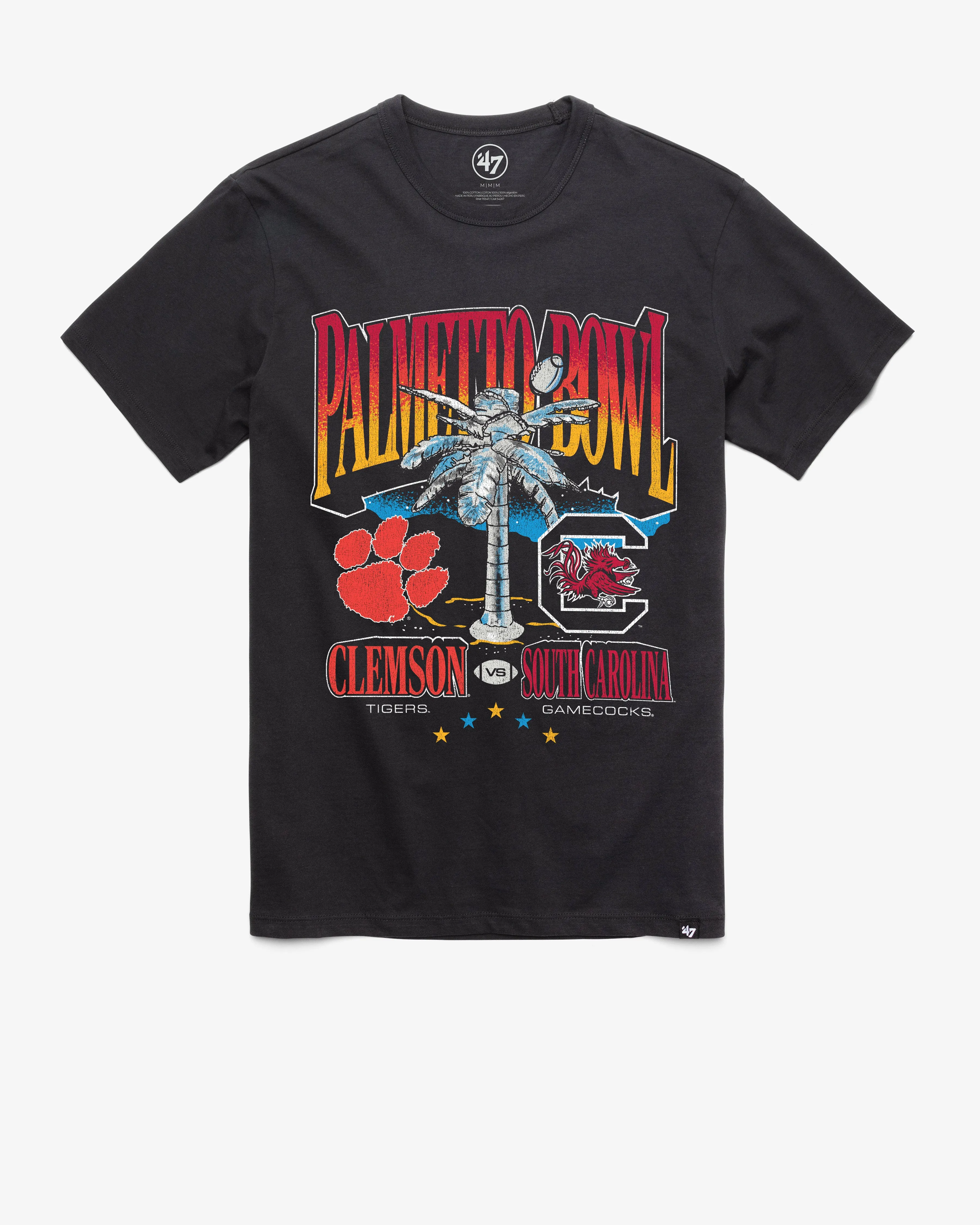 CLEMSON / SOUTH CAROLINA RIVALRY DUELING NCAA '47 FRANKLIN TEE