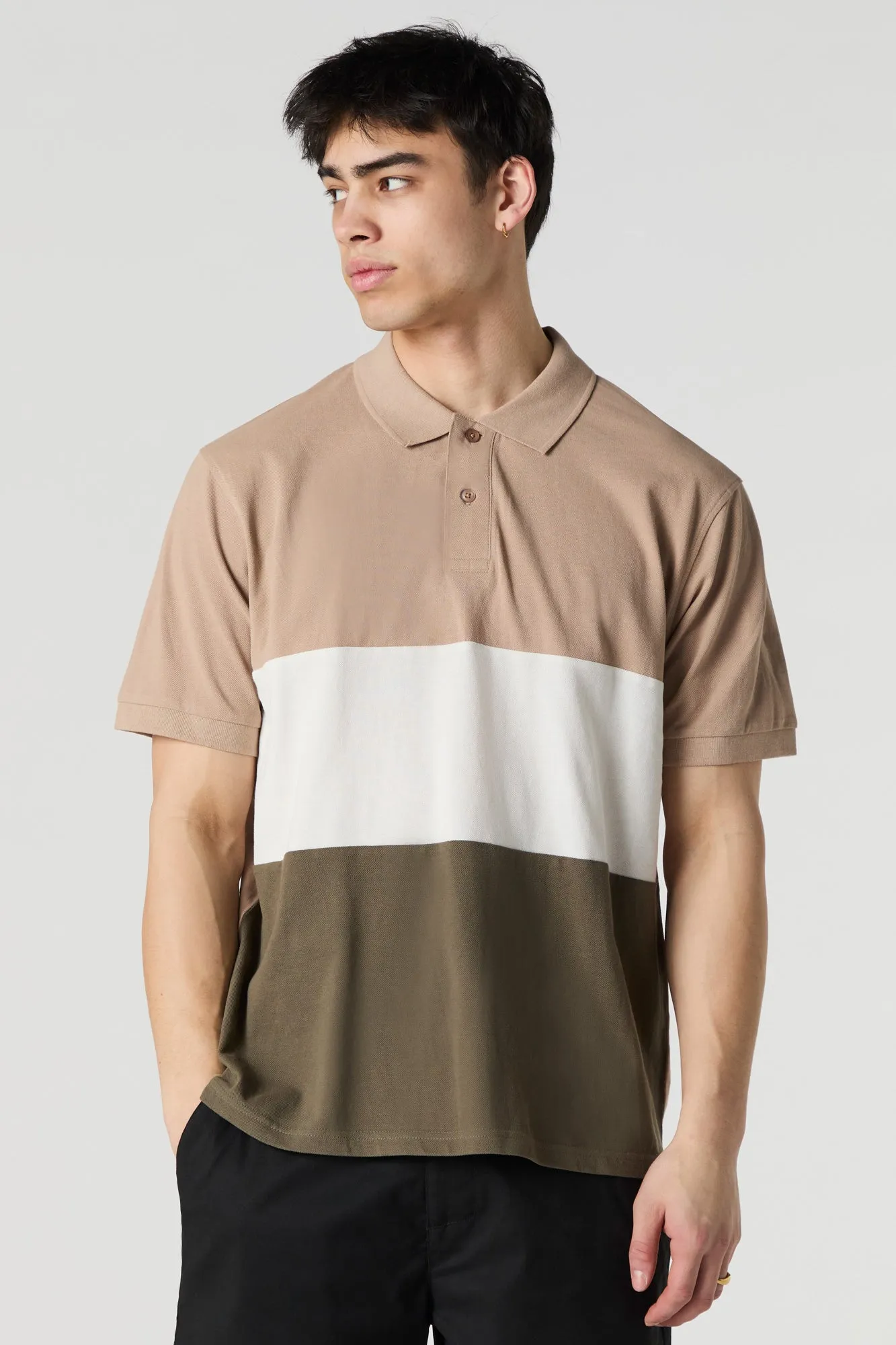 Colourblock Polo T-Shirt