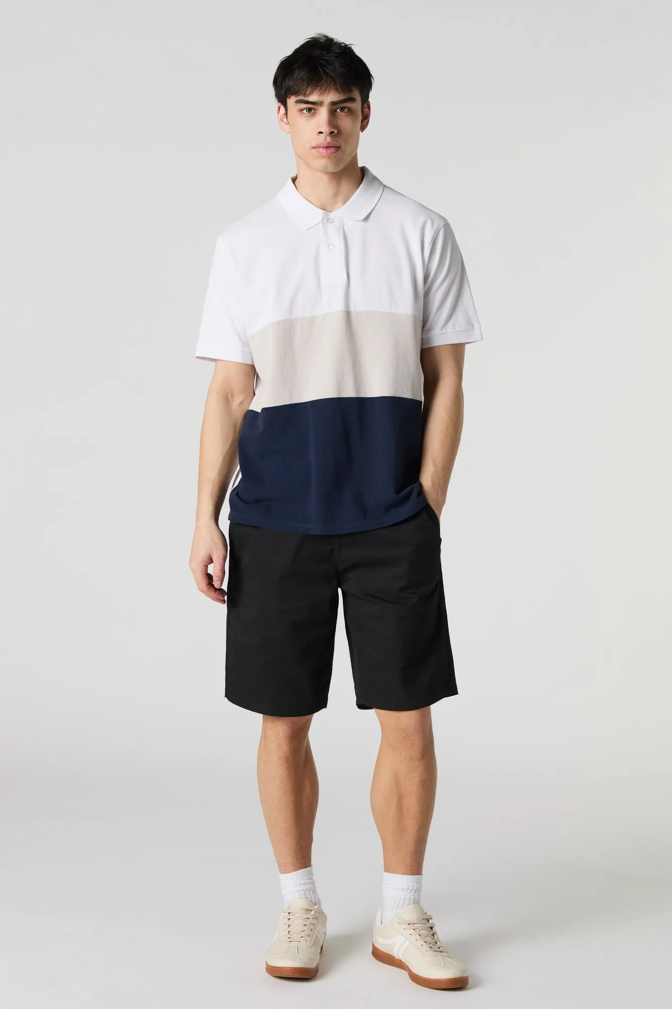 Colourblock Polo T-Shirt